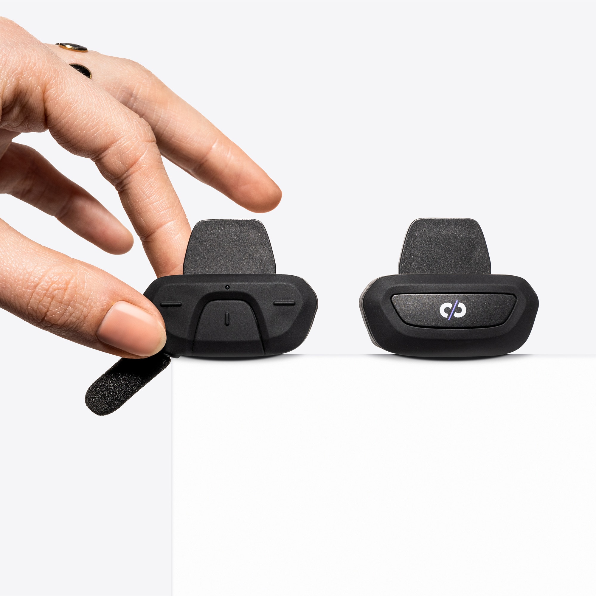 Supertooth ROAMEE Open-Ear Akku Bluetooth Freisprecheinrichtung Interkom Stereo Kopfh&ouml;rer mit DSP-Technologie f&uuml;r Fahrrad Helme/Skihelme - Bild 1