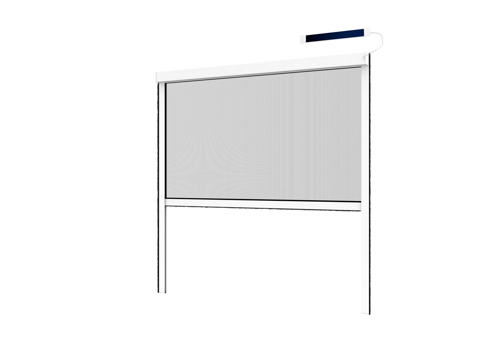 Insektenschutzrollo elektrisch, 130×160 cm, weiß | 04043903752412