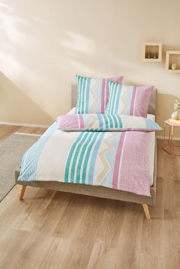 Dekor Bettw&auml;sche Microfaser 135 x 200 cm - Grafisch - Bild 1