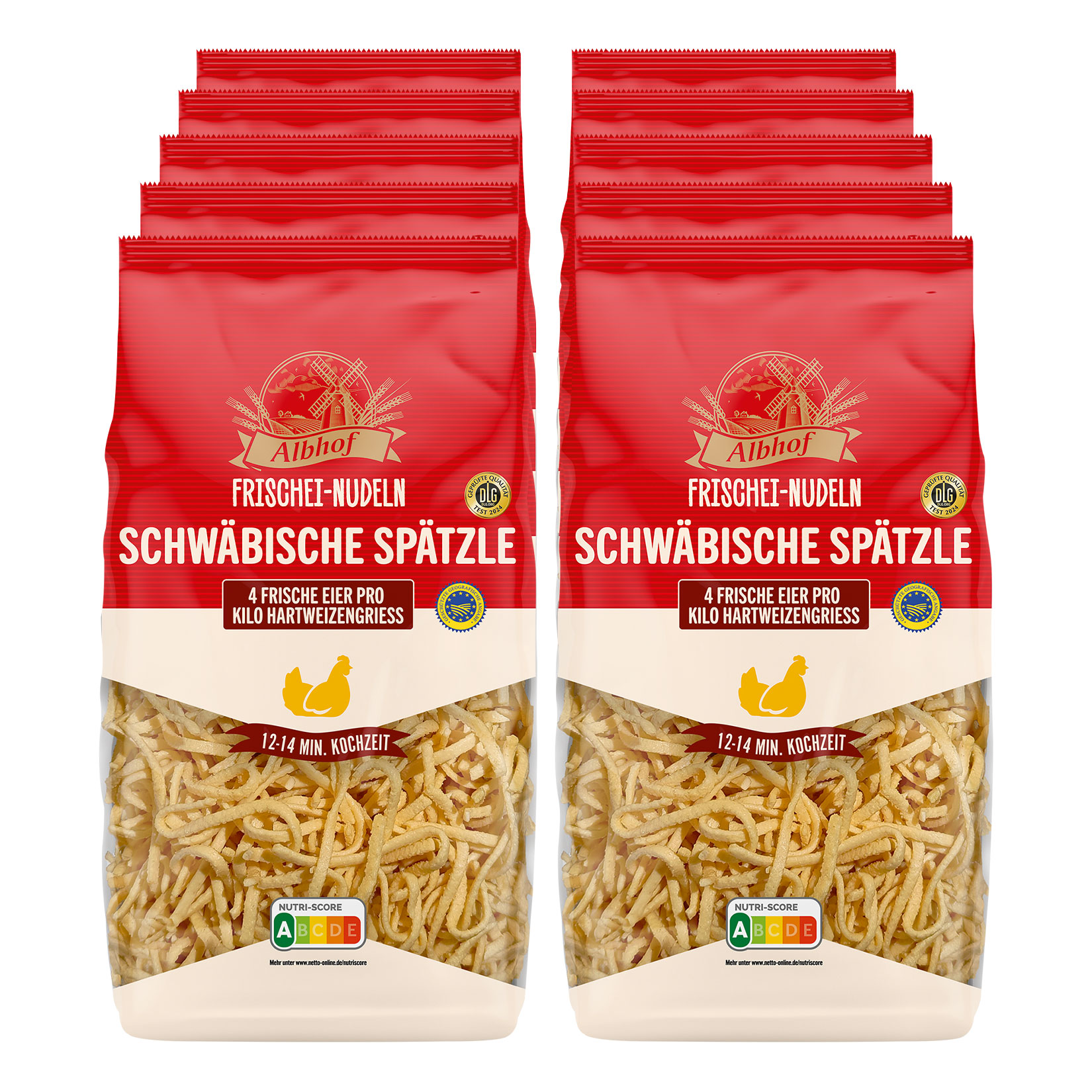 Albhof Sp&auml;tzle 500 g, 10er Pack - Bild 1