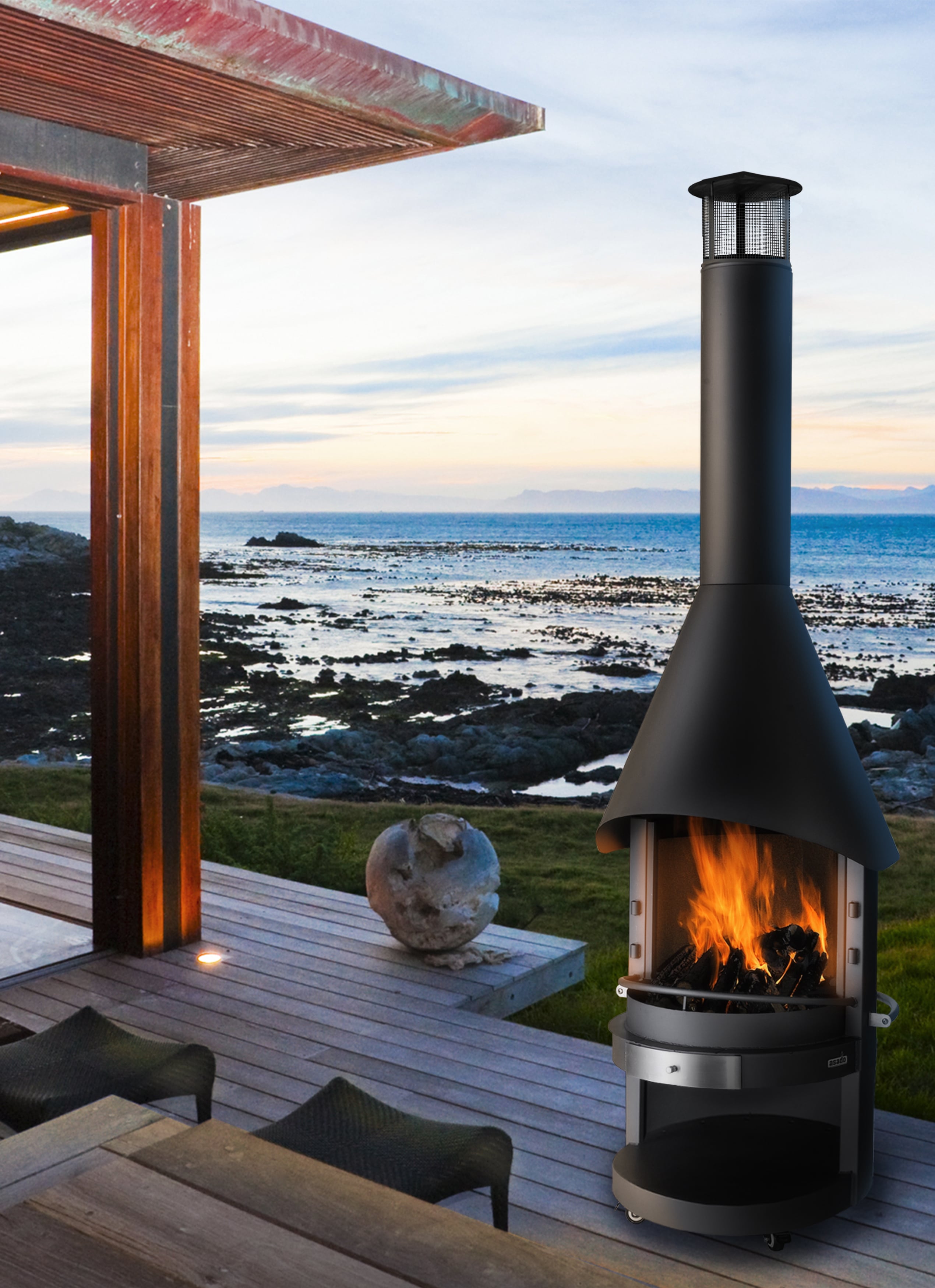 asado&reg; Garten-Grillkamin &bdquo;Fuego&ldquo; &Oslash; 70cm Stahl - Bild 1