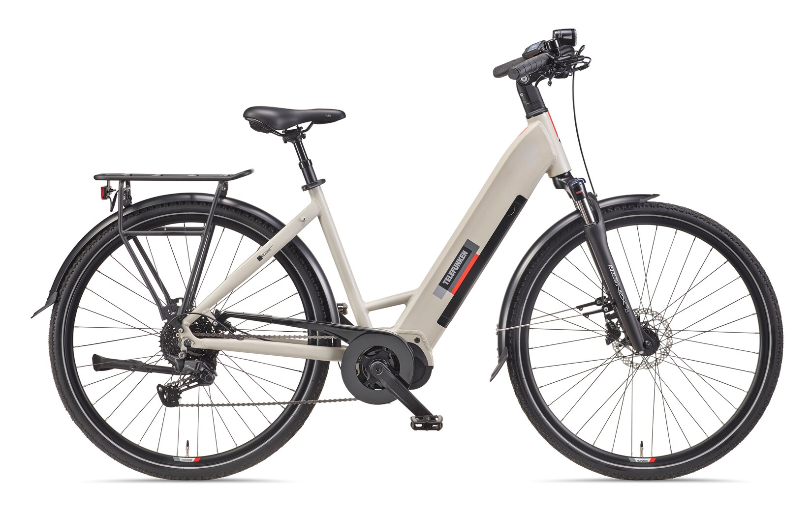 TELEFUNKEN RC680 E-City-Bike 28" seidengrau