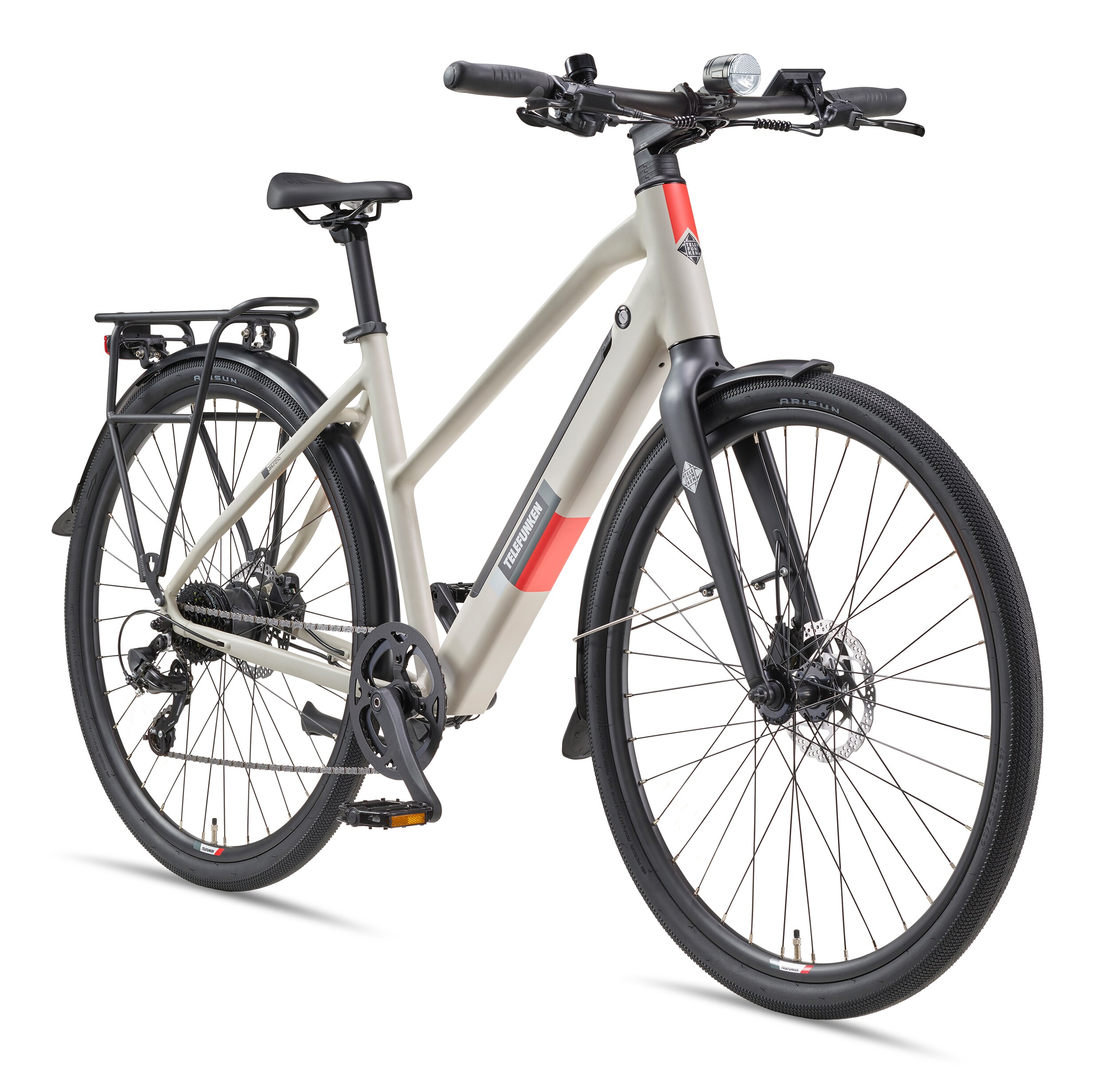 TELEFUNKEN UH210 E-Urban-Bike Damen 28" seidengrau - Bild 1