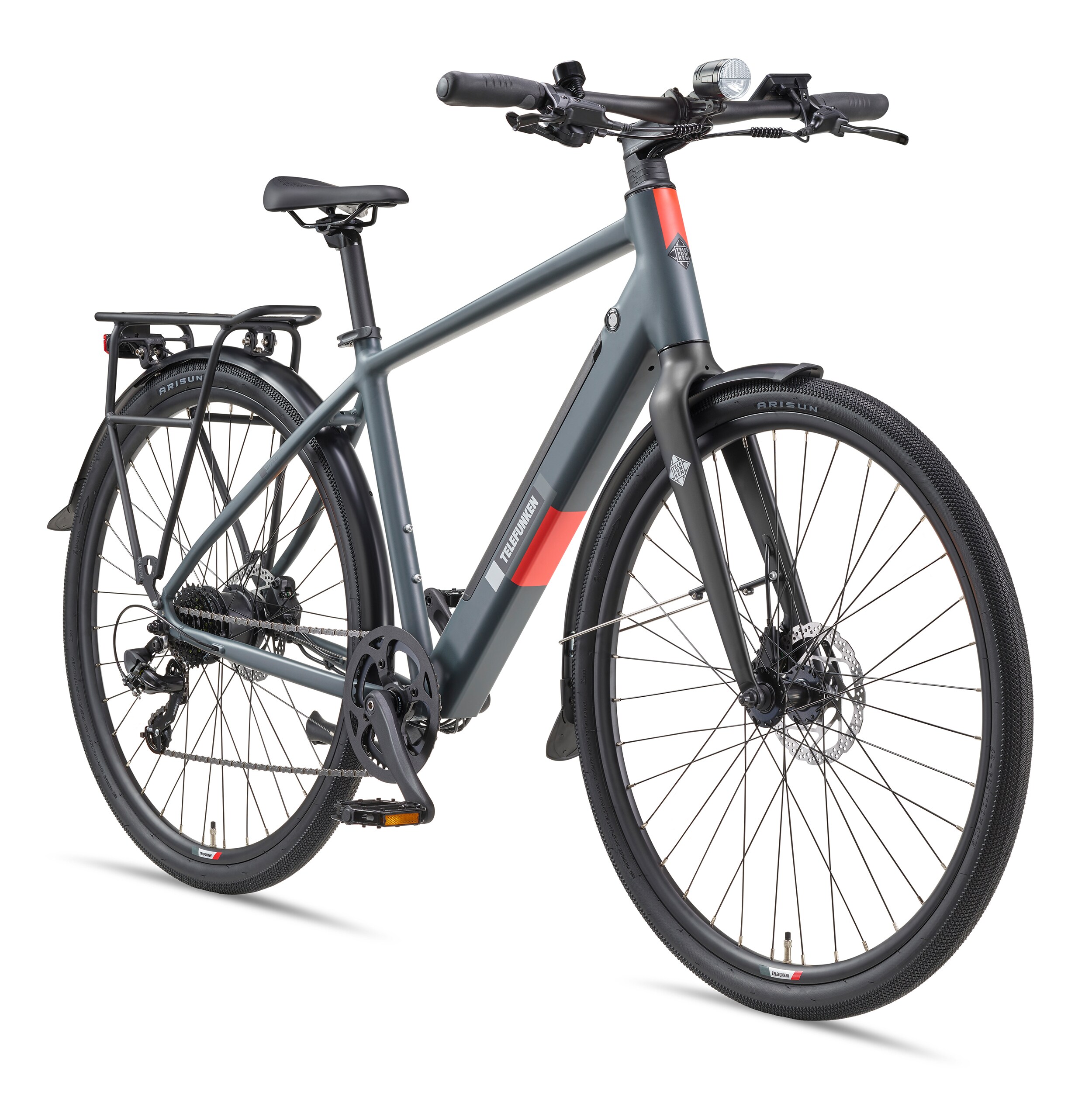 TELEFUNKEN UH210 E-Urban-Bike Herren 28" granitgrau - Bild 1