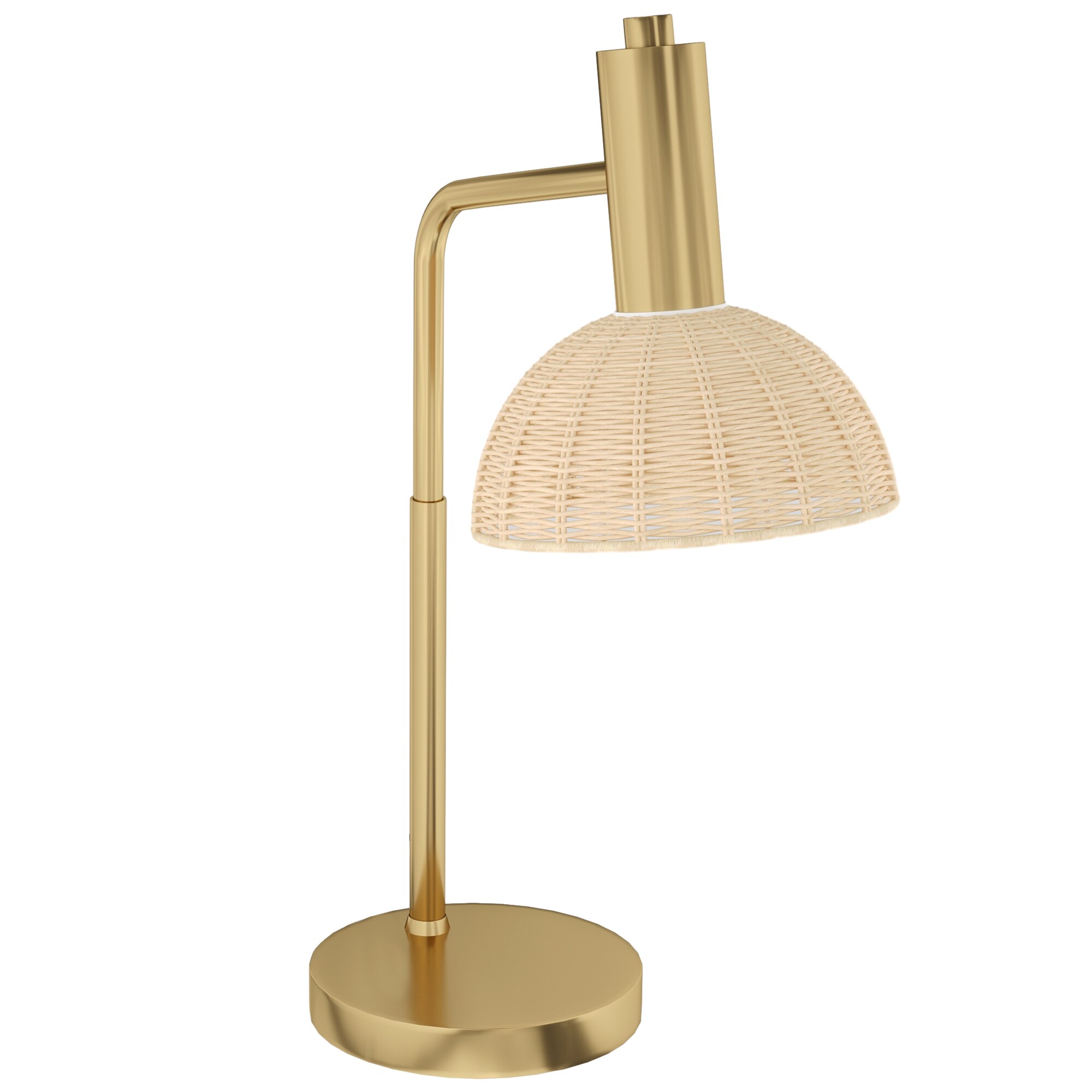 HOMCOM Tischlampe Eisen, Rattan - Bild 1