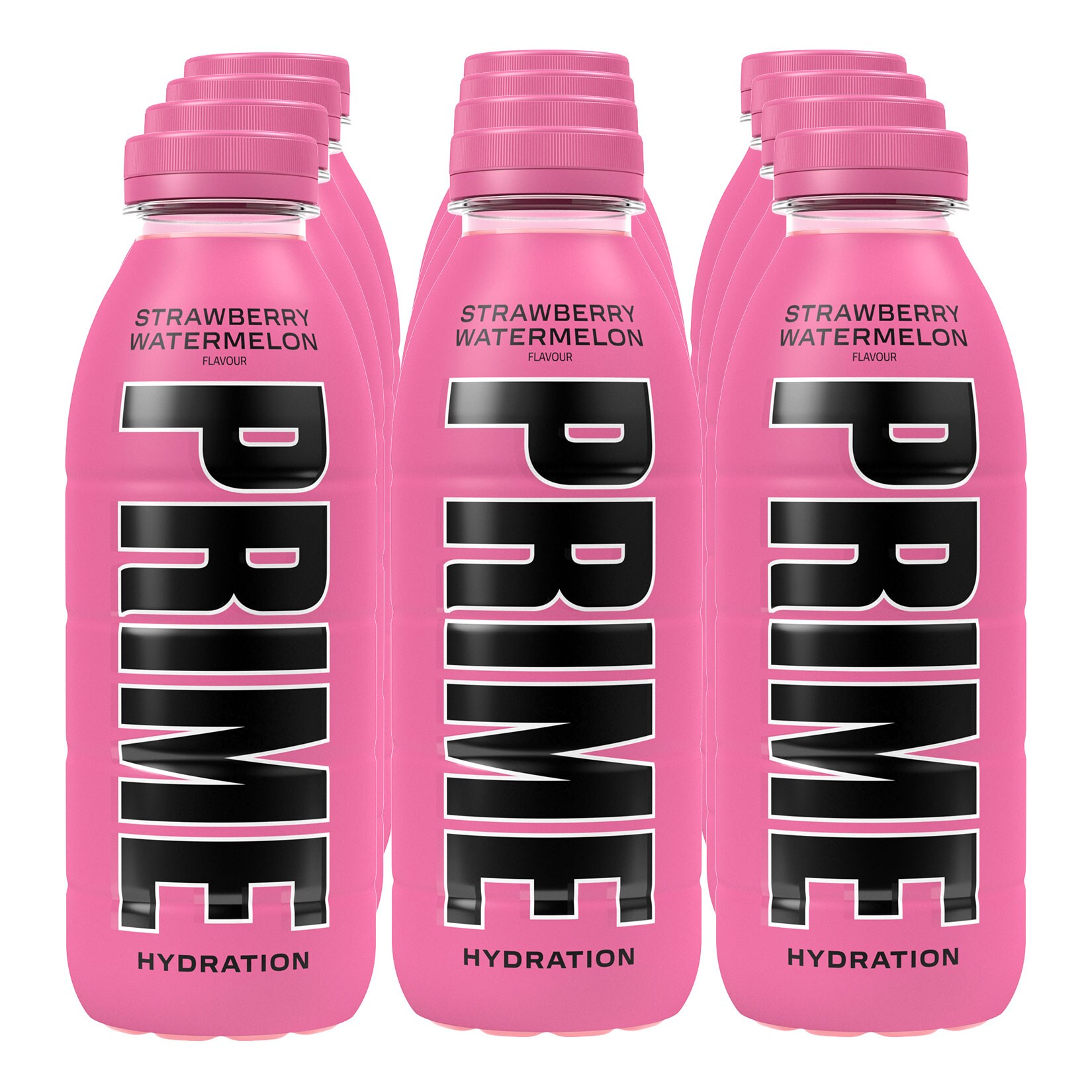 Prime Hydration Strawberry Watermelon 0,5 Liter, 12er Pack