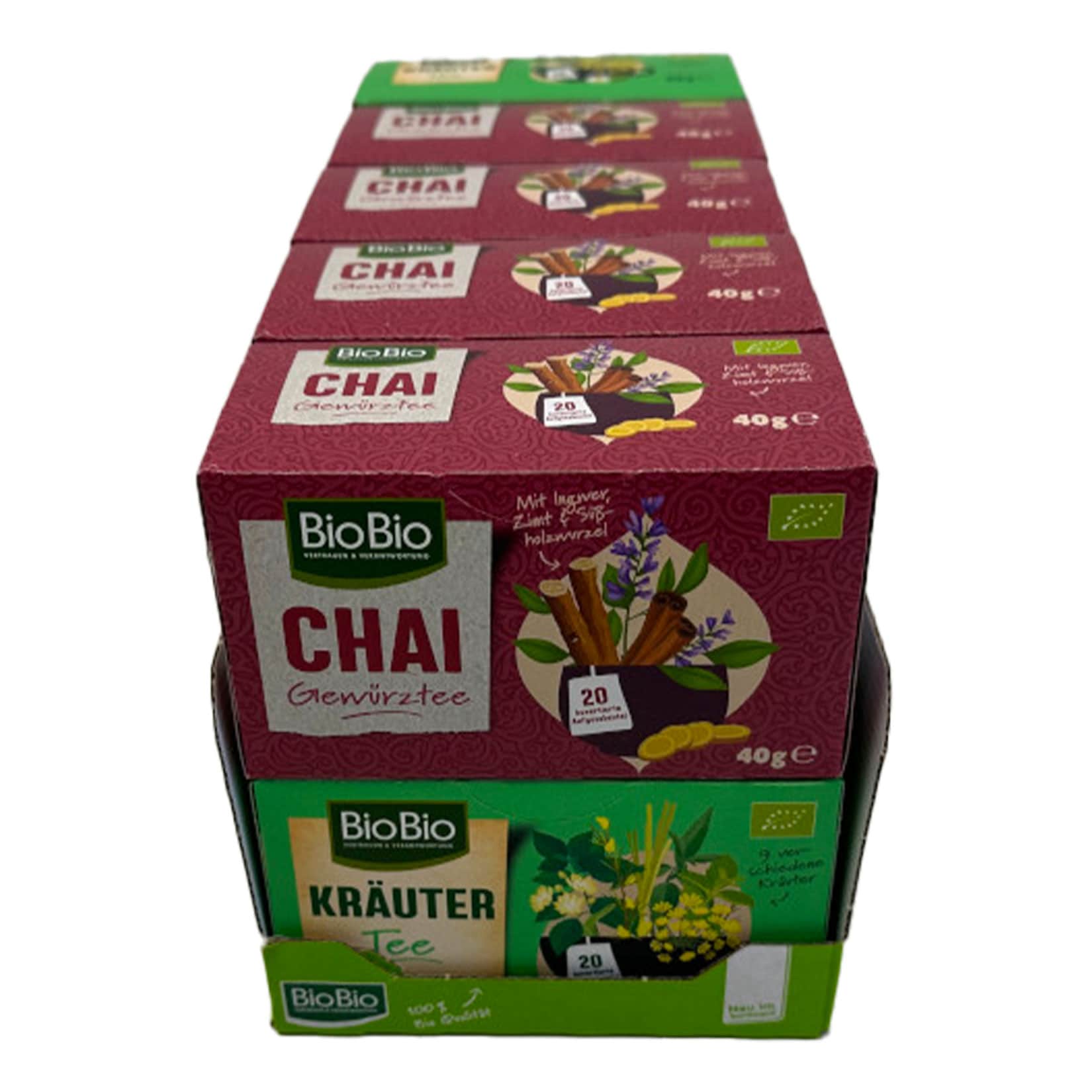 BioBio Tee 40 g, verschiedene Sorten, 10er Pack - Bild 1