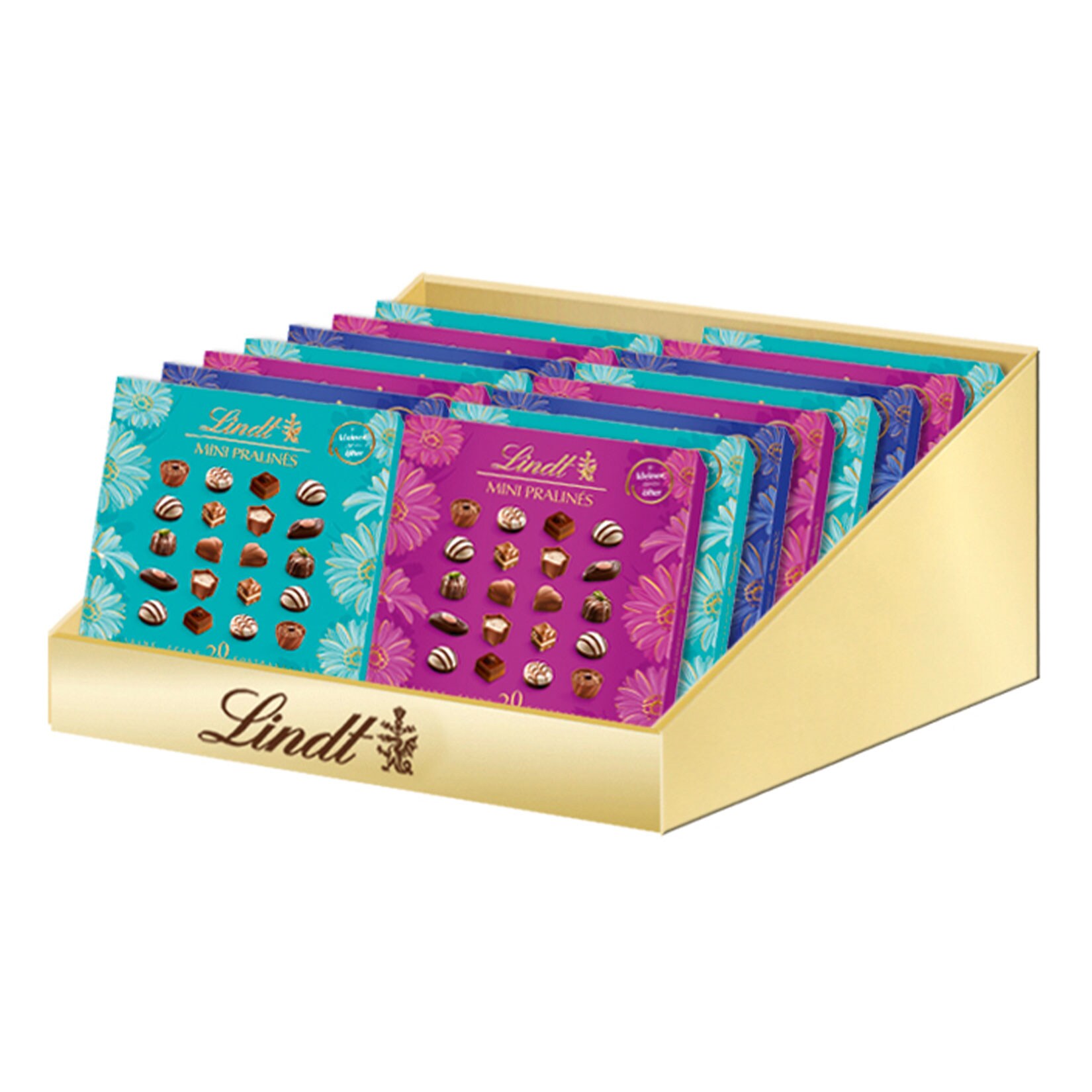 Lindt Mini Pralines Flower 100 g, 15er Pack - Bild 1