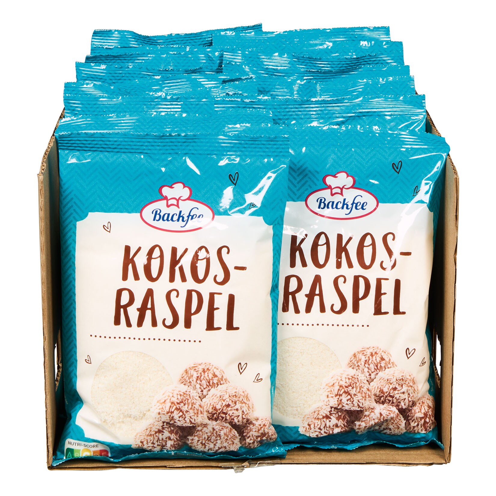 Backfee Kokosraspel 200 g, 25er Pack | 04316268306270