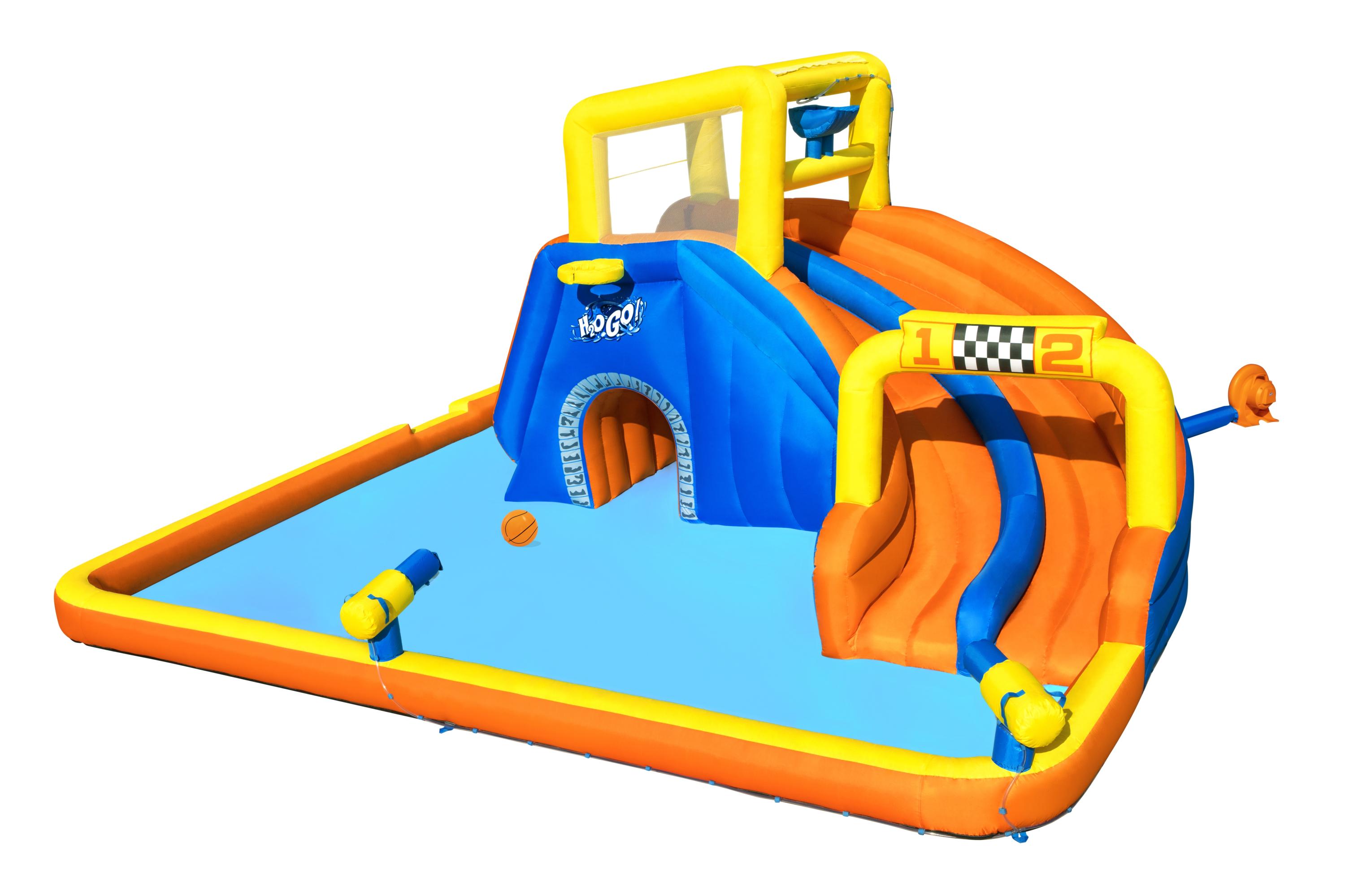 Bestway&reg; H2OGO!&reg; Mega-Wasserpark Splash Course&trade; mit Dauergebl&auml;se 710 x 310 x 265 cm - Bild 1