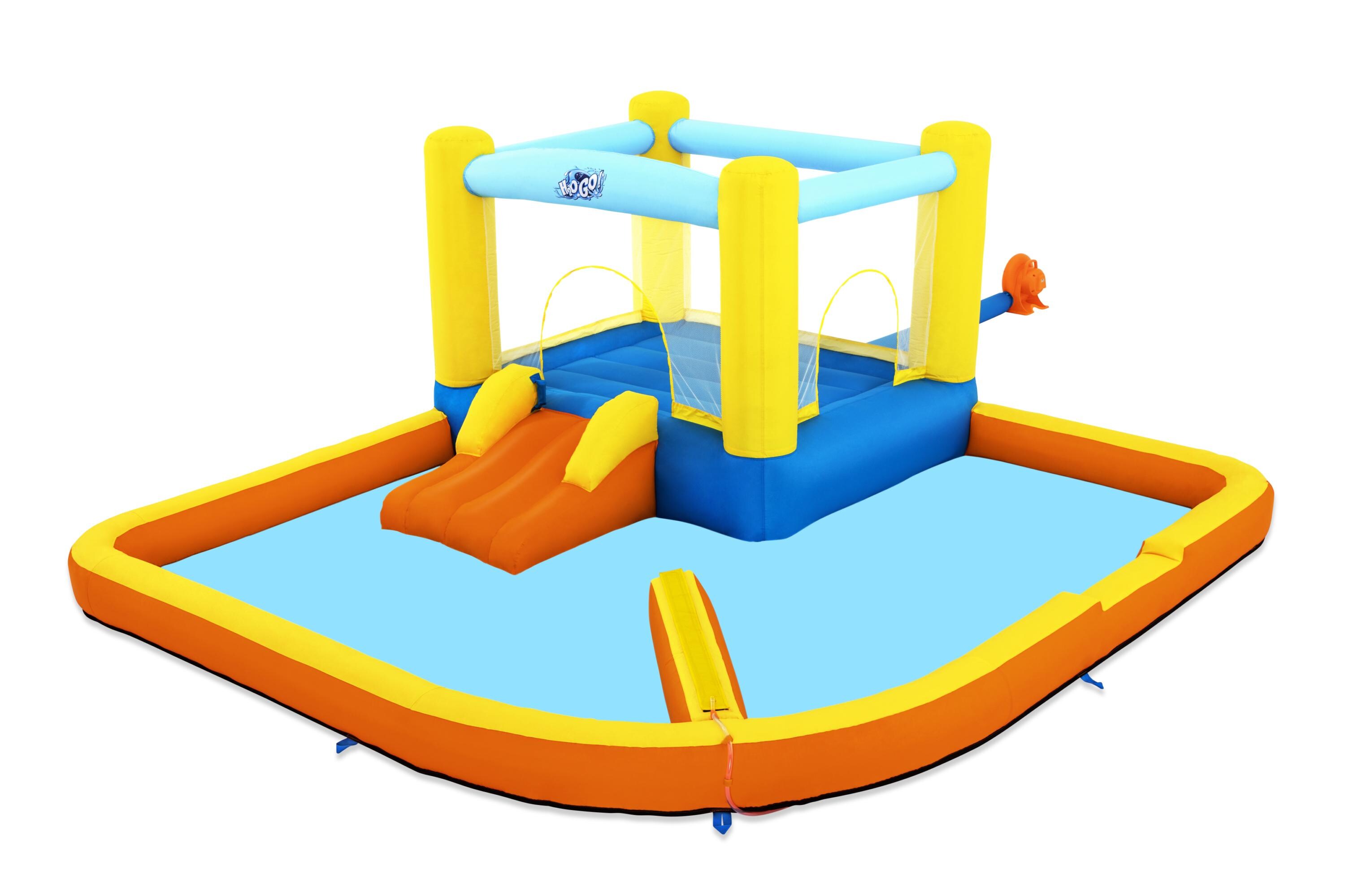 Bestway&reg; H2OGO!&reg; Mega-Wasserpark Beach Bounce&trade; mit Dauergebl&auml;se  365 x 340 x 152 cm - Bild 1