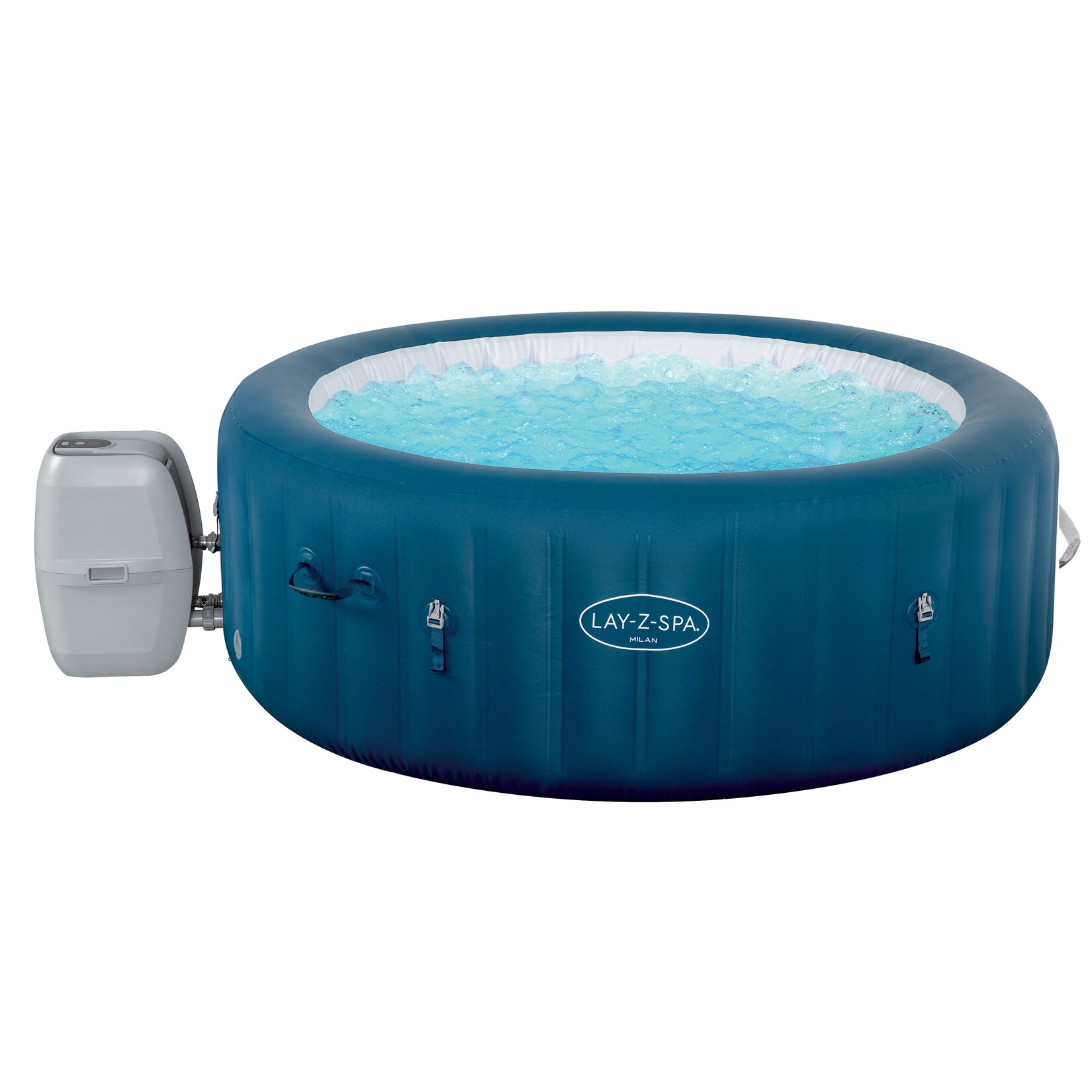 Bestway® LAY-Z-SPA® WLAN-Whirlpool Milan AirJet Plus™ Ø 196 x 71 cm, rund | 04260287545496
