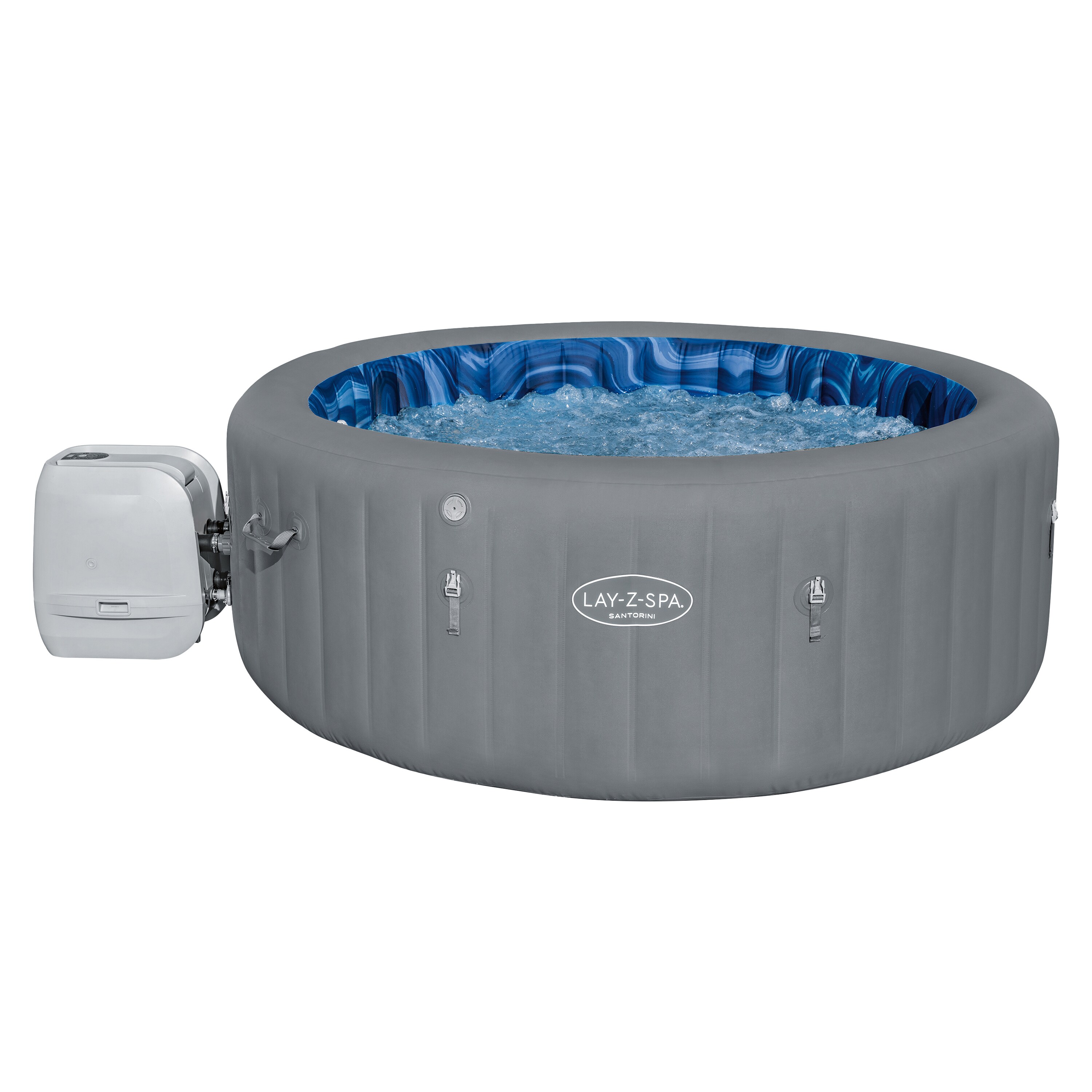 Bestway&reg;  LAY-Z-SPA&reg; Whirlpool Santorini  HydroJet Pro&trade; 216 x 80 cm, rund - Bild 1