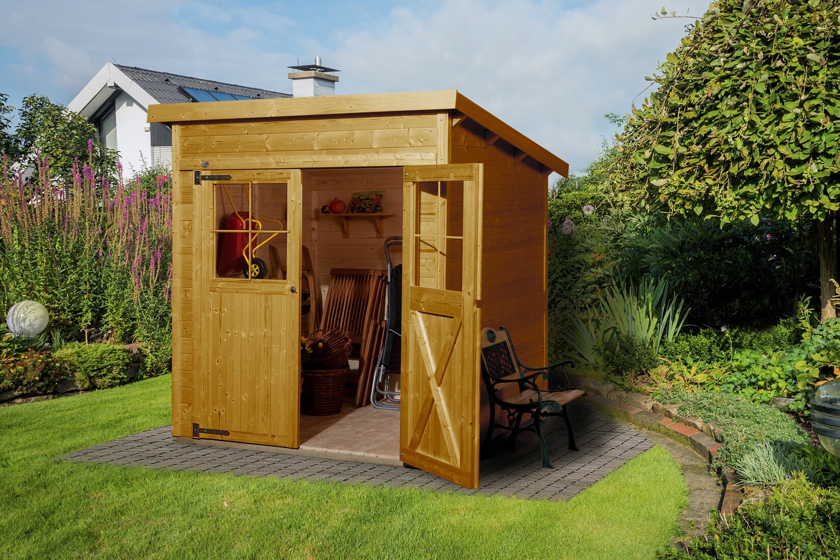 Gartenhaus 325 Gr.2, lasiert, 19 mm | 04004581344740