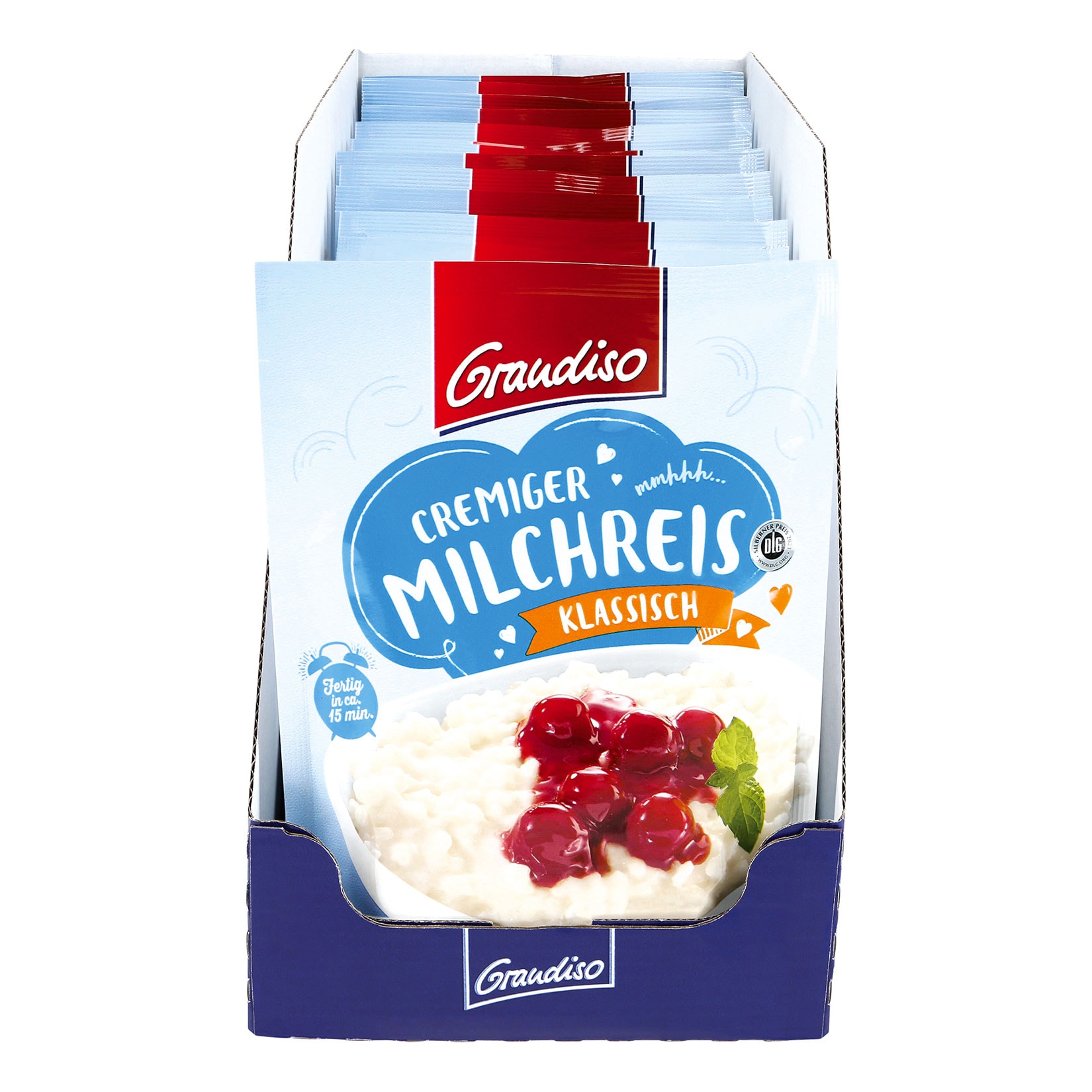 Grandiso Milchreis f&uuml;r 500 ml Milch, 16er Pack - Bild 1