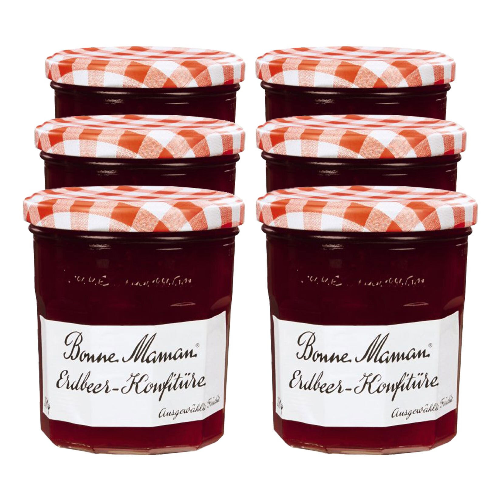 Bonne Maman Konfitüre Erdbeere 370 g, 6er Pack | 03045328072510