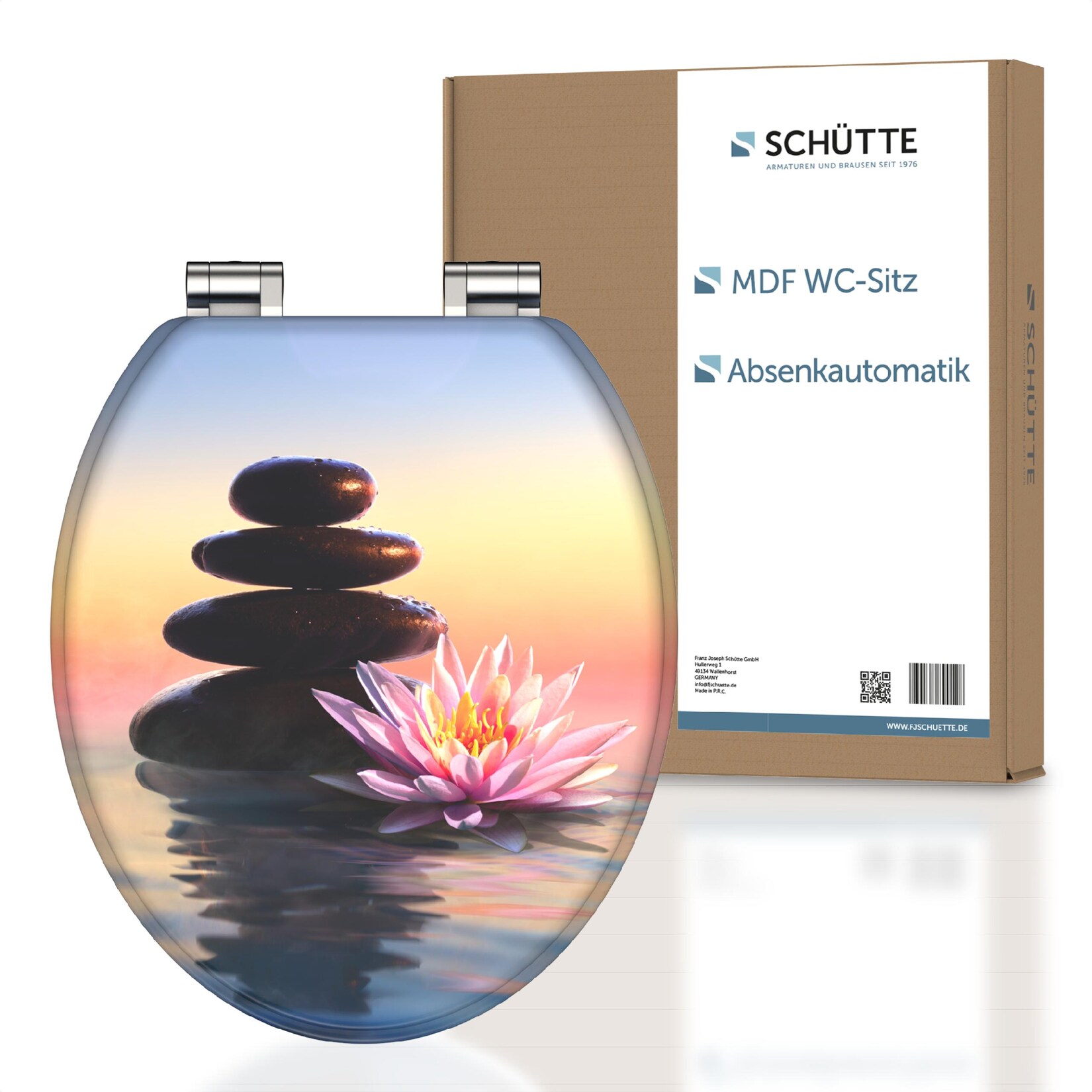 SCHÜTTE MDF WC-Sitz SUNSET DREAM, mit Absenkautomatik | 04008431092614