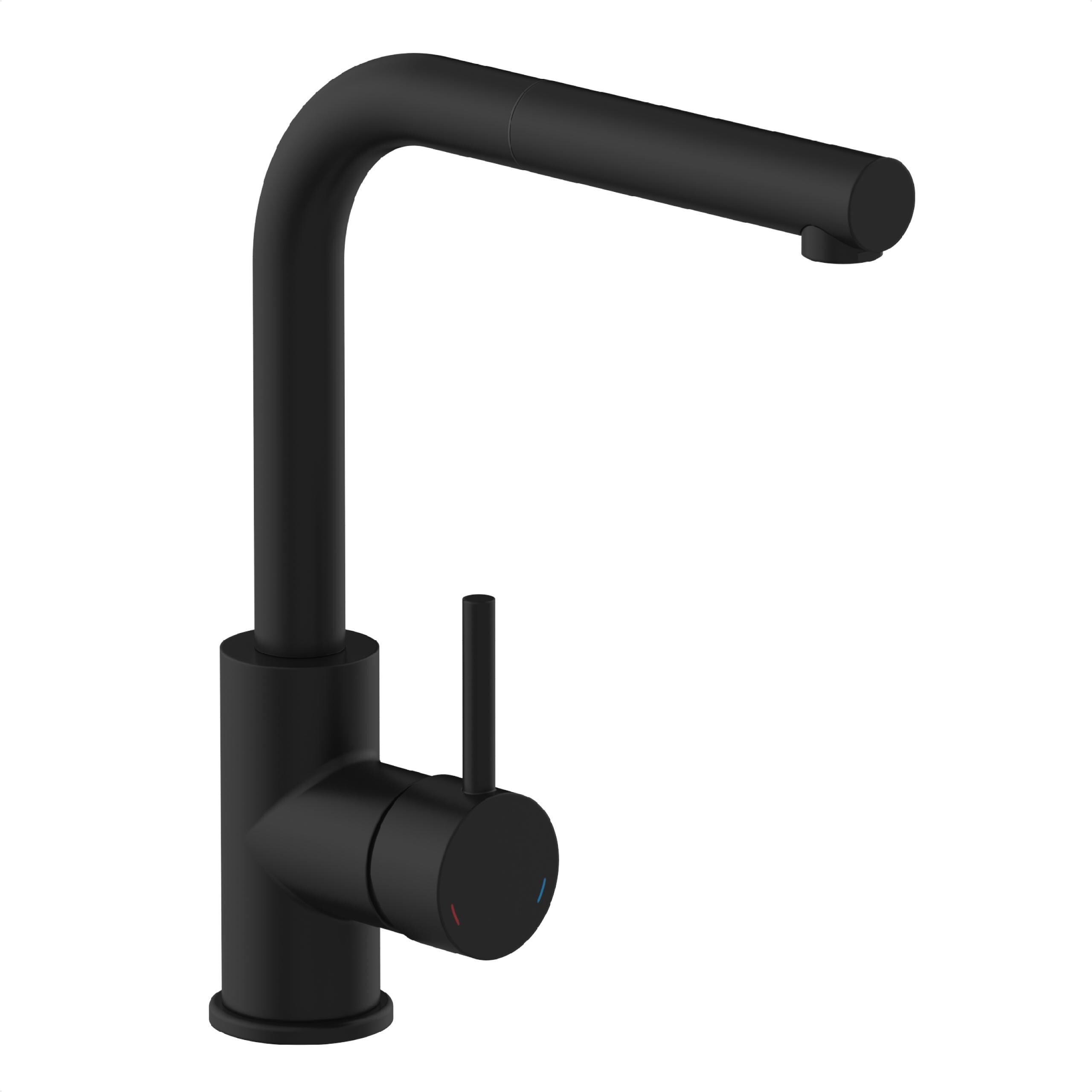 SCH&Uuml;TTE VITAL Sensor-Sp&uuml;ltischarmatur mit herausziehbarem Auslauf, Schwarz matt - Bild 1