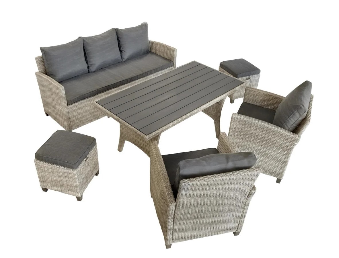 bellavista - Home & Garden&reg; Dining Lounge "Prato II" - grau melliert - Bild 1