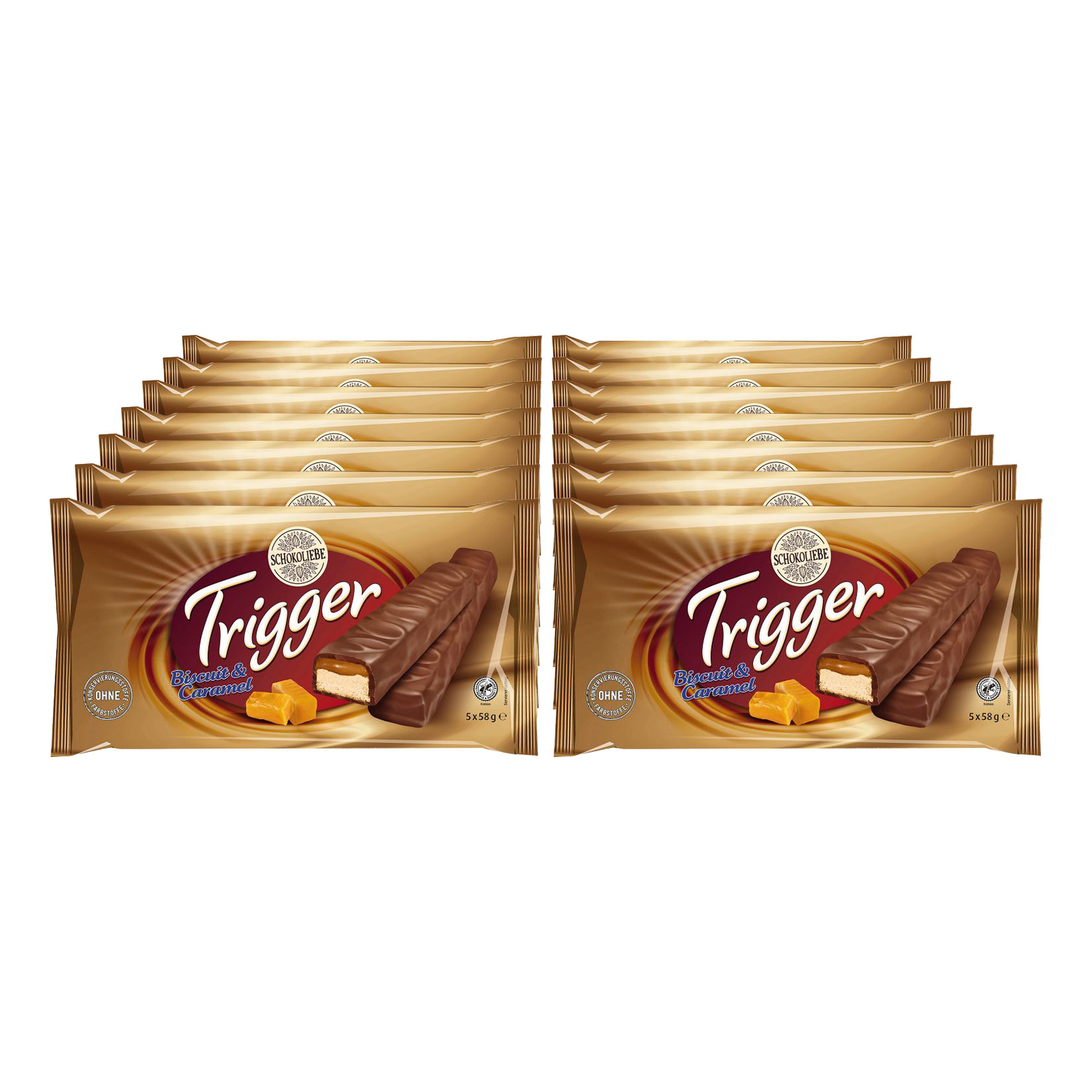 Schokoliebe Trigger 5 x 58 g, 14er Pack - Bild 1
