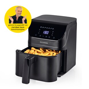 Rachs KOCHWERK Heißluft-Fritteuse Digital 4l 1400W schwarz matt mit Erinnerungsfunktion - Bild 1