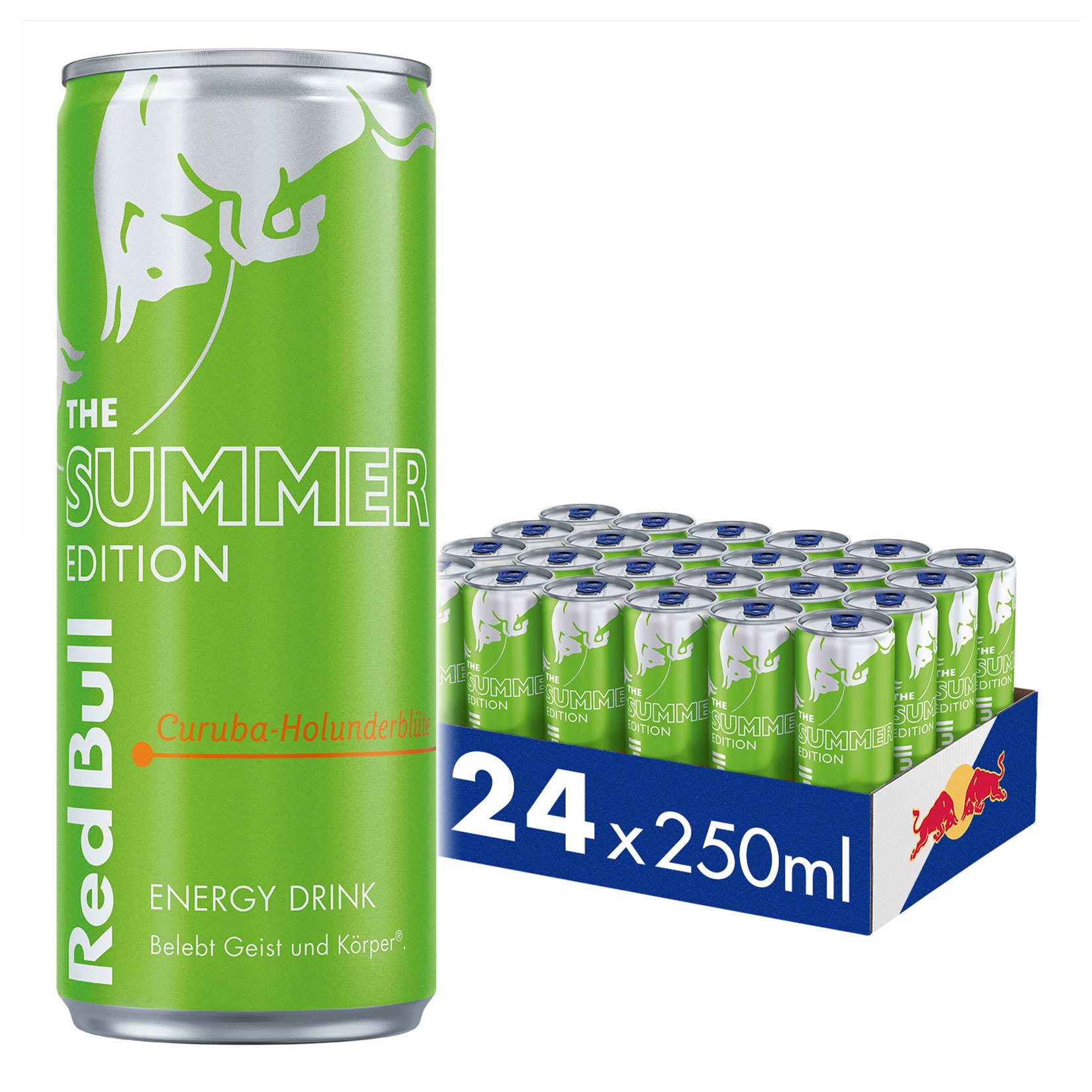 Red Bull Energy Drink Summer Edition Curuba-Holunderbl&uuml;te 0,25 Liter Dose, 24er Pack - Bild 1