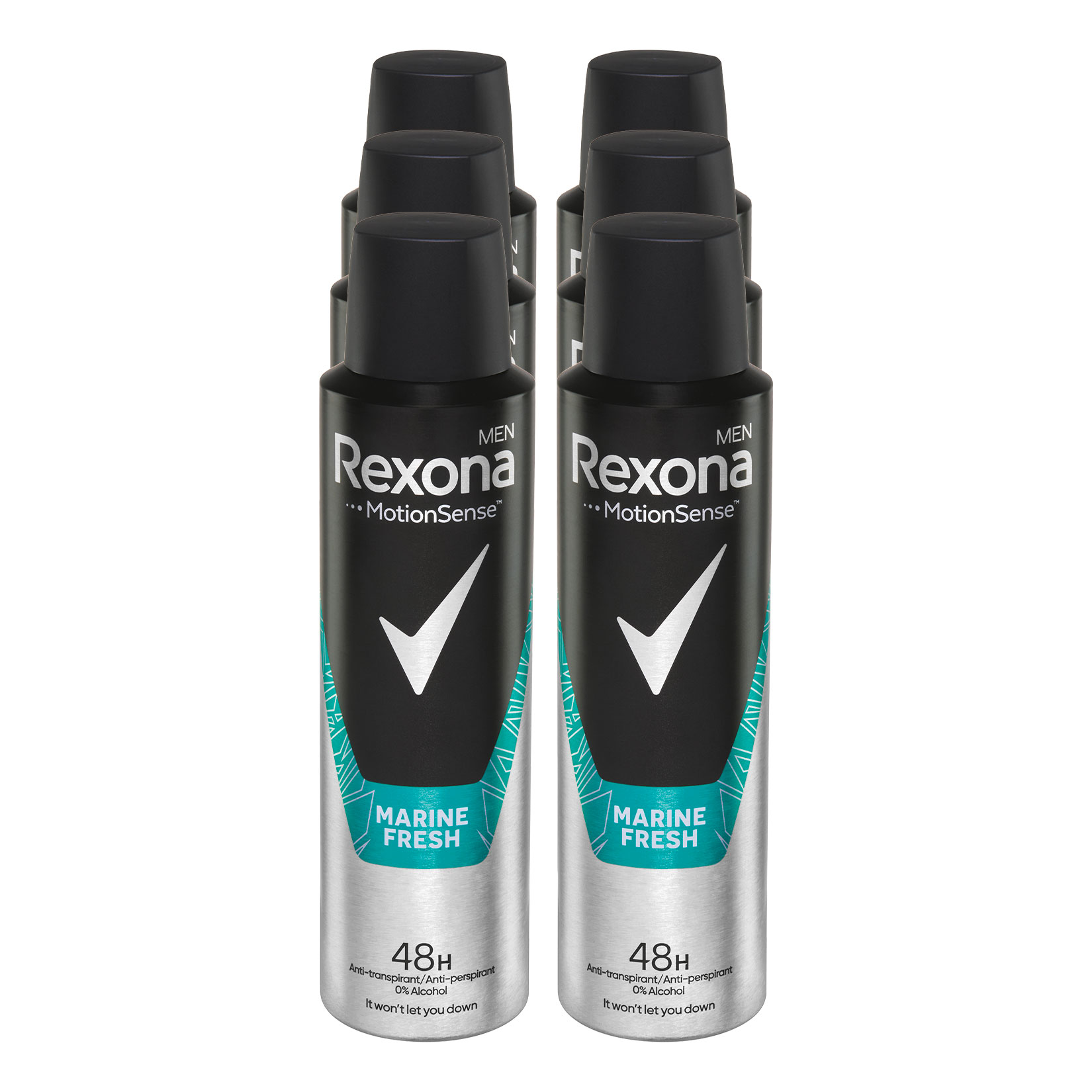 Rexona Men Deospray Marine 150 ml, 6er Pack - Bild 1