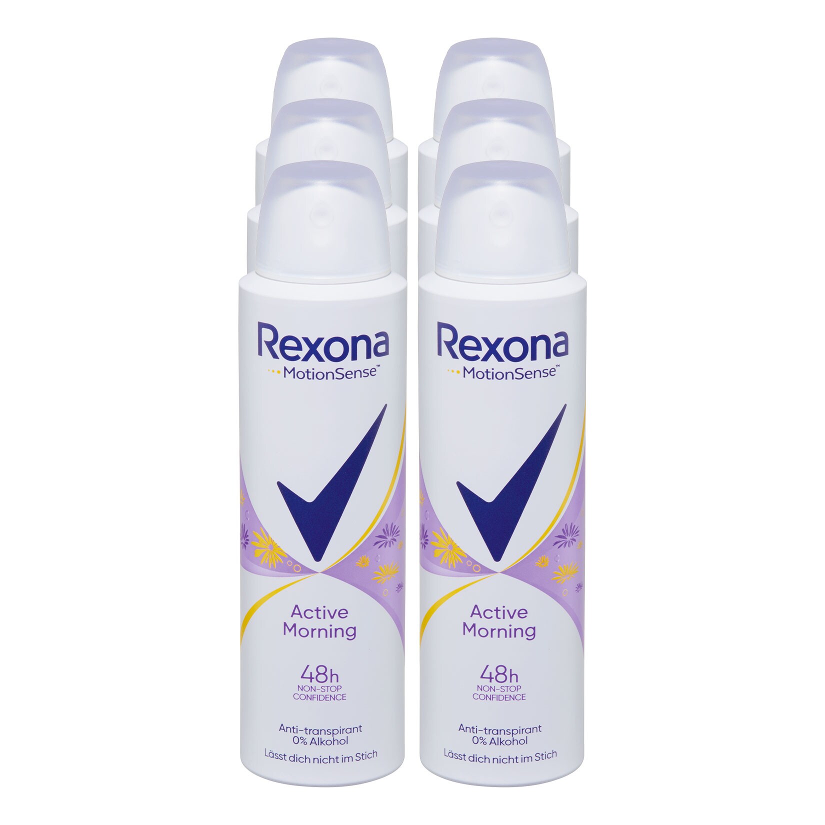 Rexona Deospray Active Morning 150 ml, 6er Pack - Bild 1