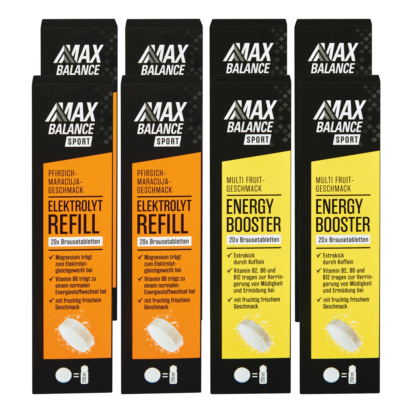 MaxBalance Brausetabletten 86 g, verschiedene Sorten, 8er Pack - Bild 1