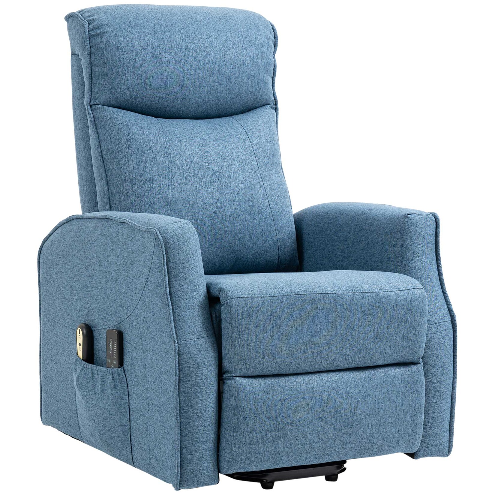 HOMCOM Sessel mit Aufstehhilfe Leinen(100% Polyester), Eisen, Schaumstoff | 04255633535979
