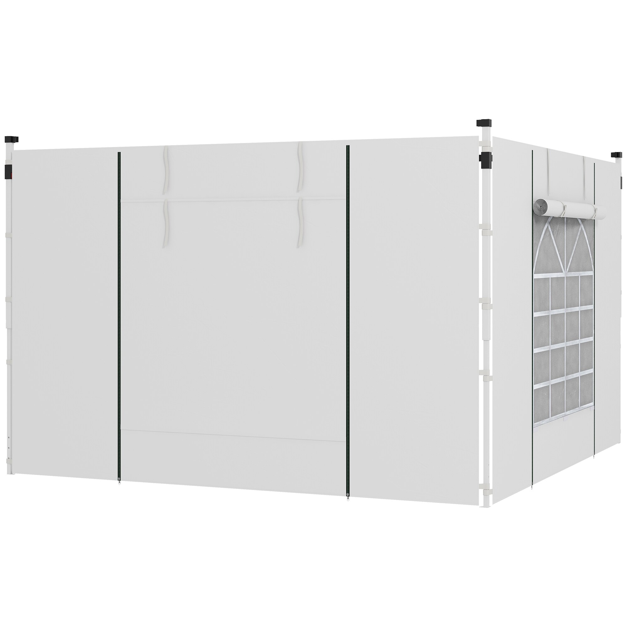 Outsunny Seitenteile f&uuml;r Pavillon Polyester - Bild 1