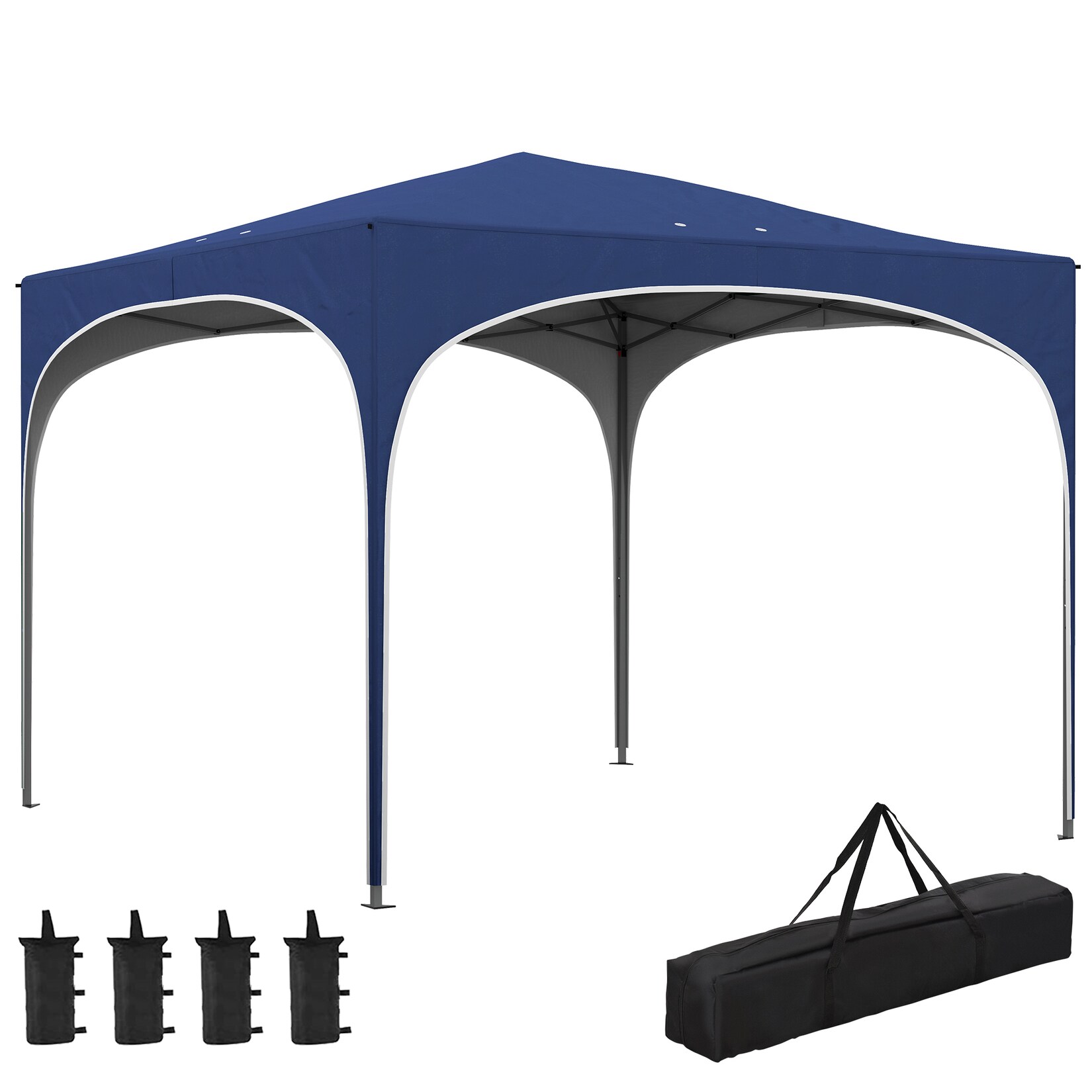 Pavillon Oxford-Polyester, Stahl