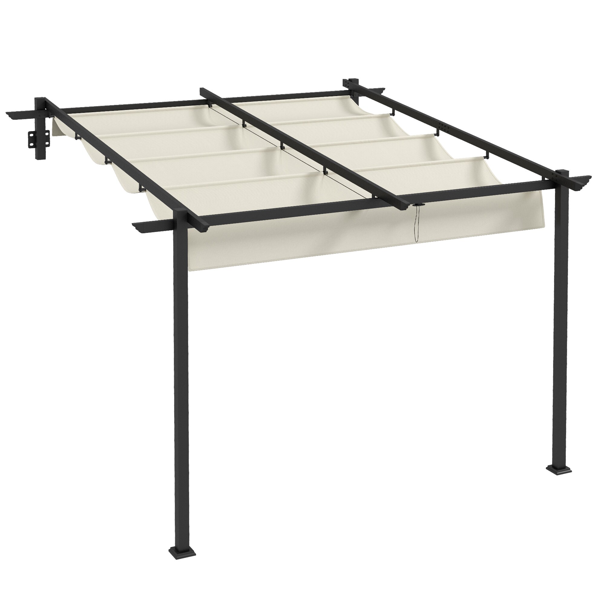 Outsunny Pergola Aluminium, Polyester - Bild 1