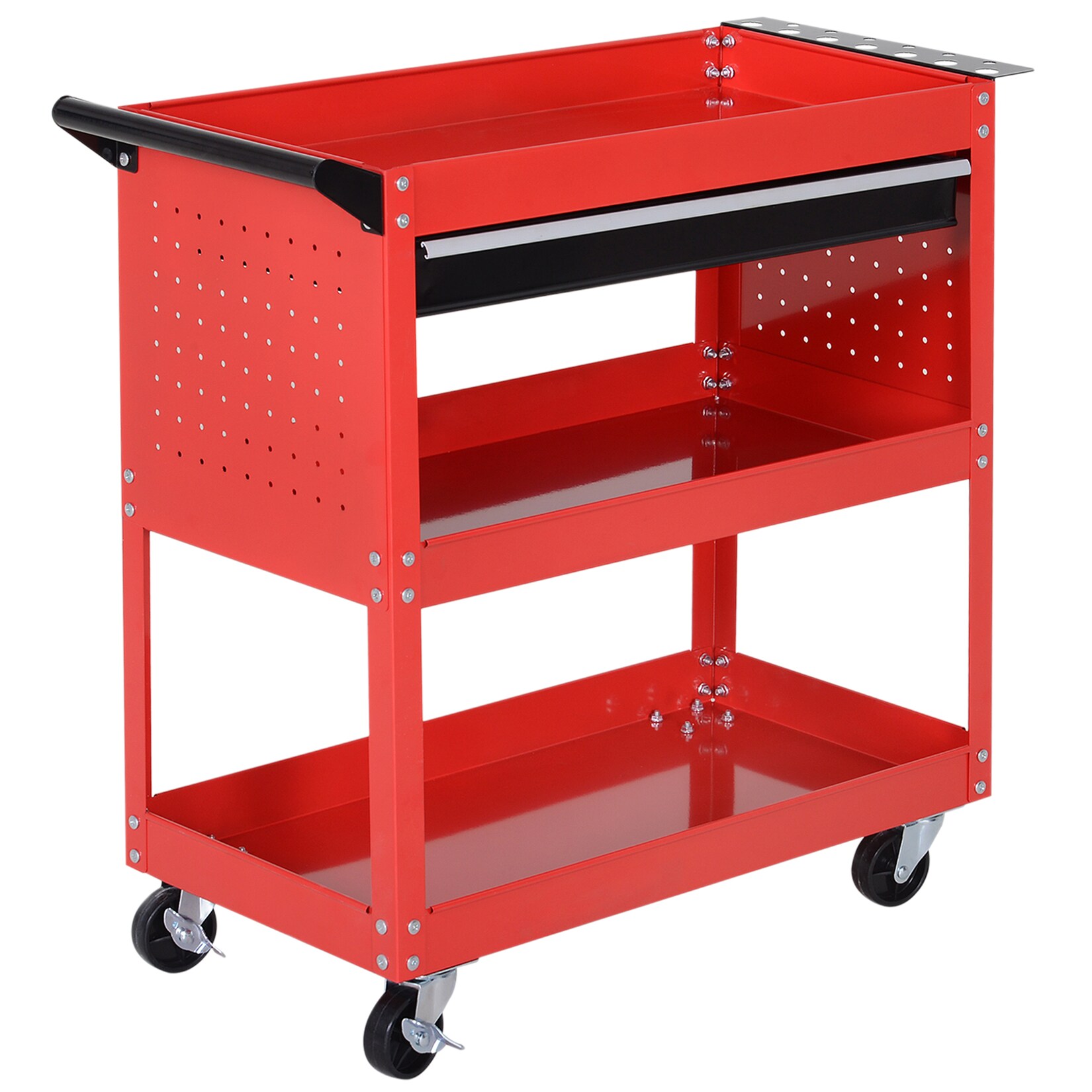 HOMCOM Werkstatt-Rollwagen Stahl | 04255633548368