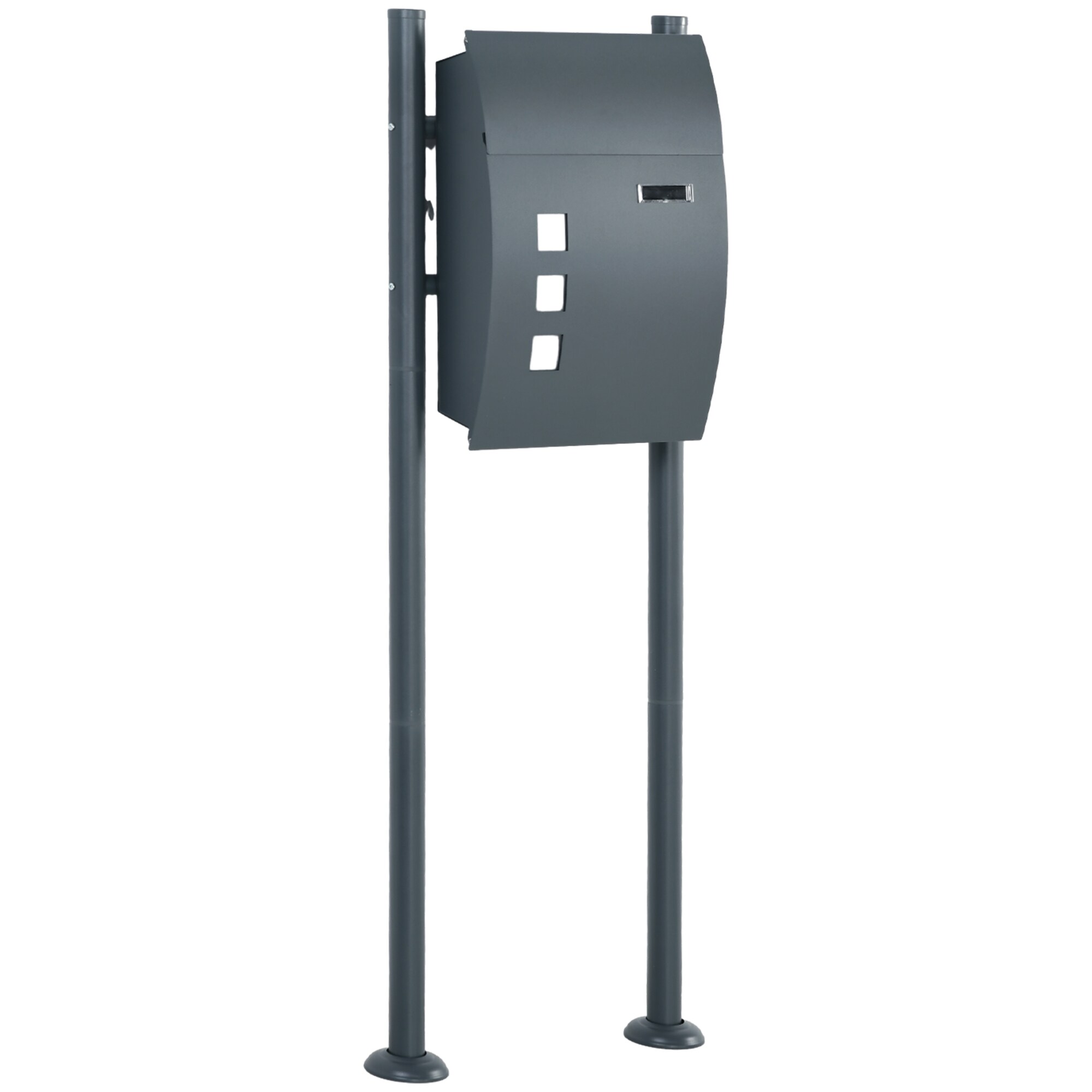 HOMCOM Briefkasten verzinkter Stahl - Bild 1