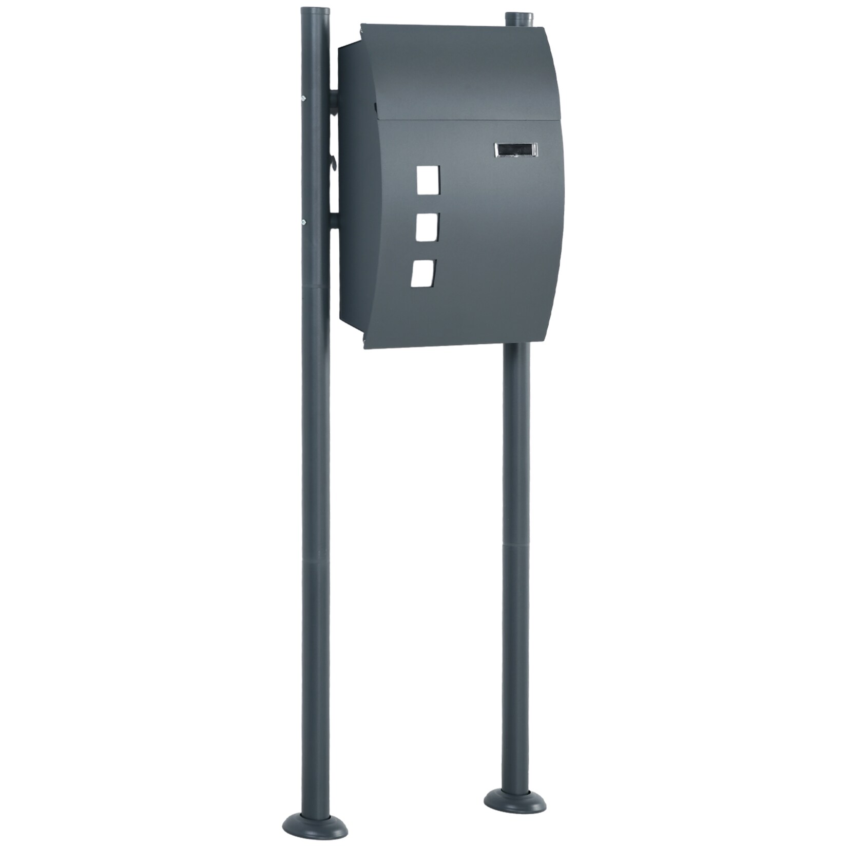 HOMCOM Briefkasten verzinkter Stahl | 04255633548283