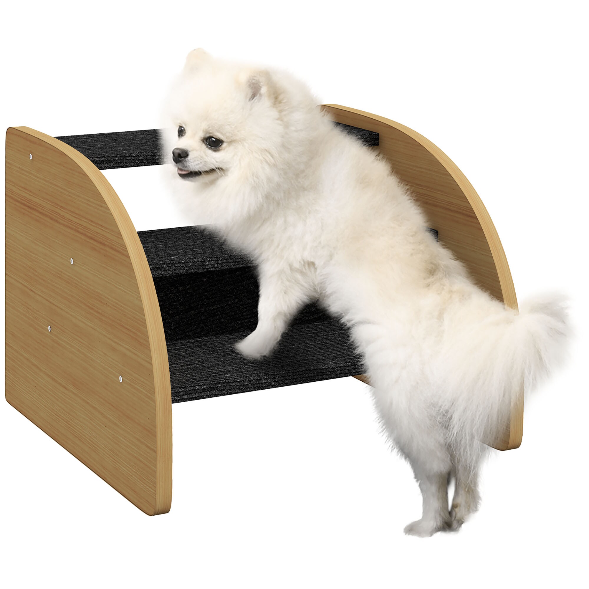 PawHut Hundetreppe Spanplatte, Teppichstoff(100% Polyester) - Bild 1
