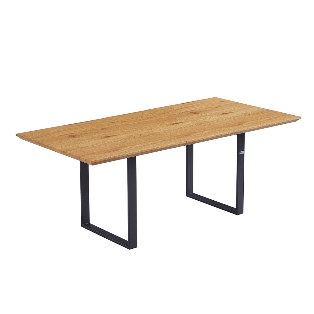 HOME DELUXE Esstisch Eckig Ausziehbar AVENCIA inkl. U-Fu&szlig; - 160 x 100 cm - versch. Ausf&uuml;hrungen - Light Oak - Bild 1