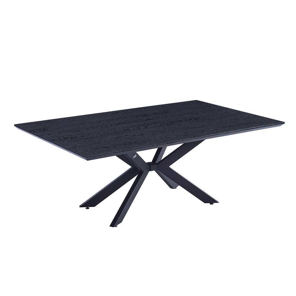 HOME DELUXE Esstisch Eckig AVENCIA inkl. Sternfuß – 200 x 120 cm – versch. Ausführungen – Dark Oak | 04058166271532