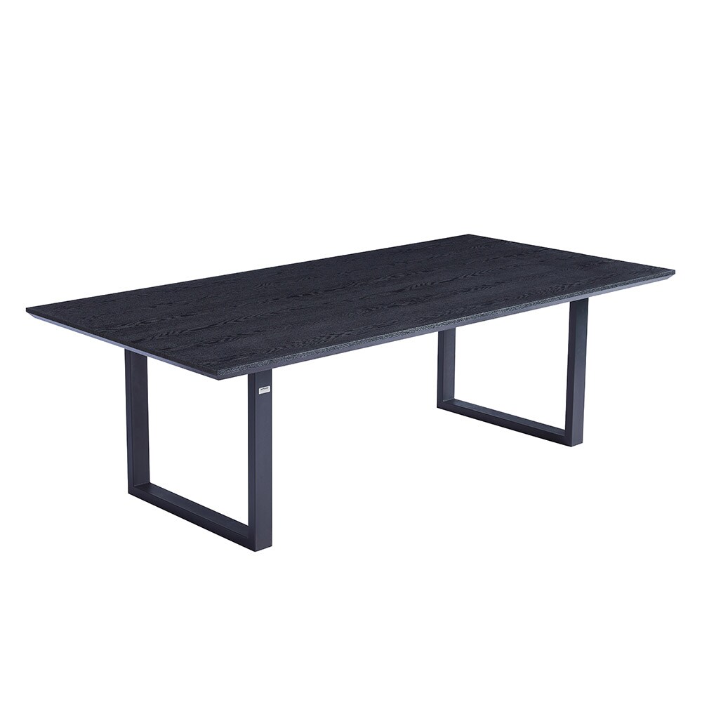 HOME DELUXE Esstisch Eckig AVENCIA inkl. U-Fuß – 240 x 120 cm – versch. Ausführungen – Dark Oak | 04058166271563