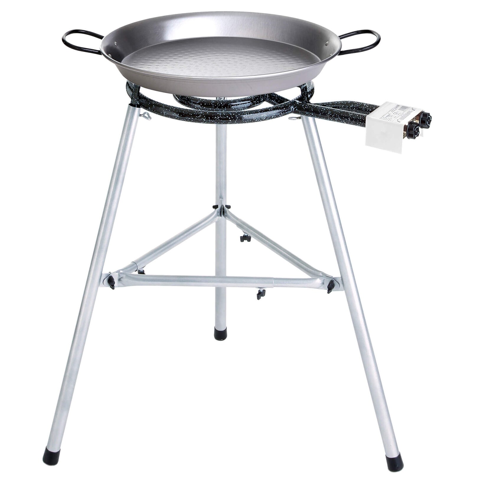 Paella Grill-Set: Familienliebling mit 55 cm Pfanne und 2-Ring-Brenner | 04041571100313