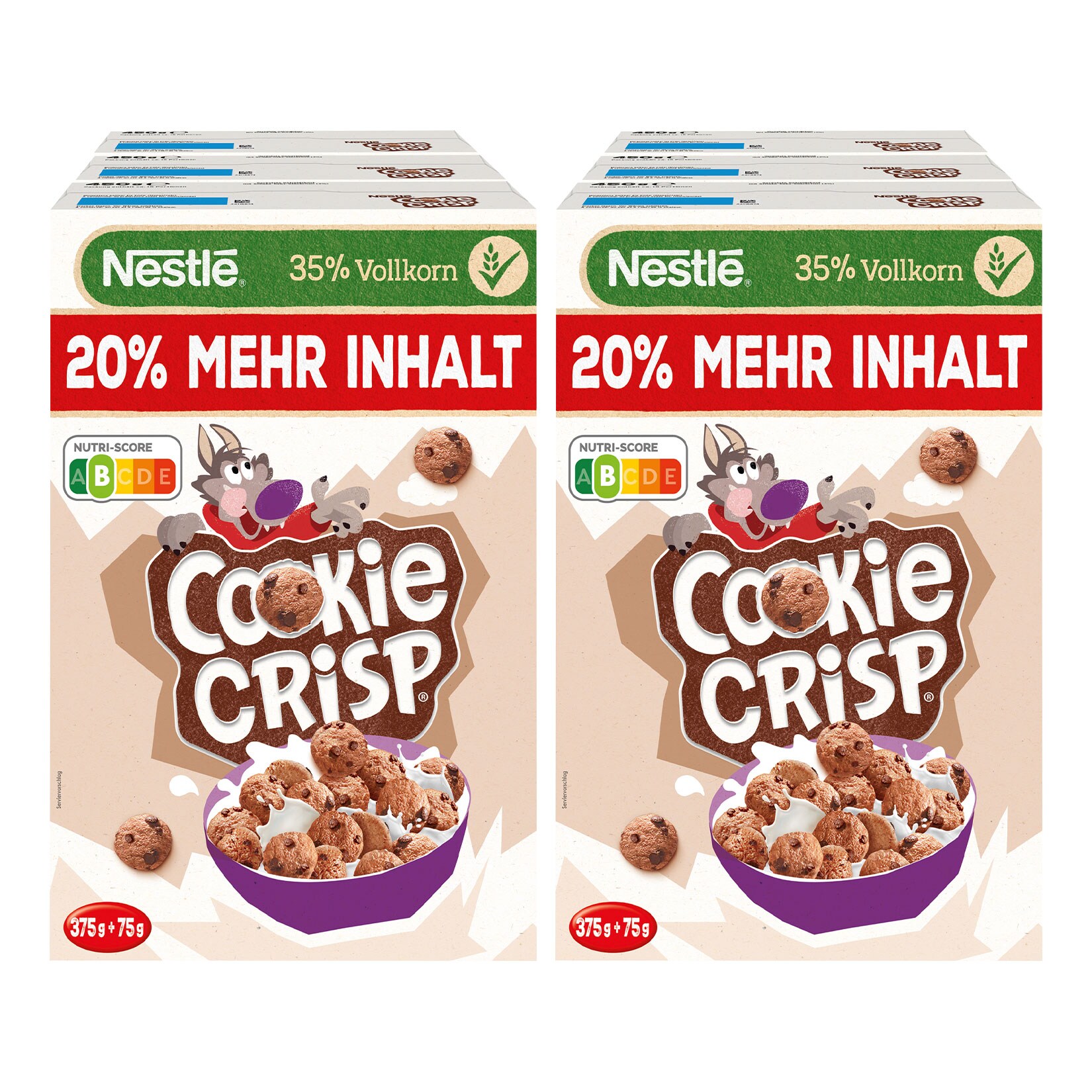 Nestle Cookie Crisp 375 g, 6er Pack - Bild 1