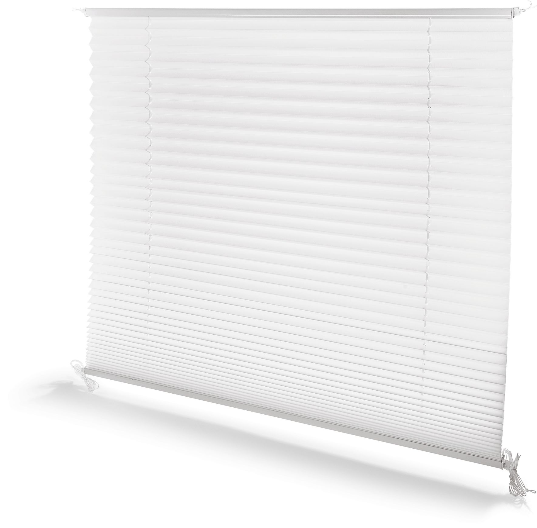 Plissee Rollo T&uuml;ren 80 x 200 cm - Wei&szlig; - Bild 1