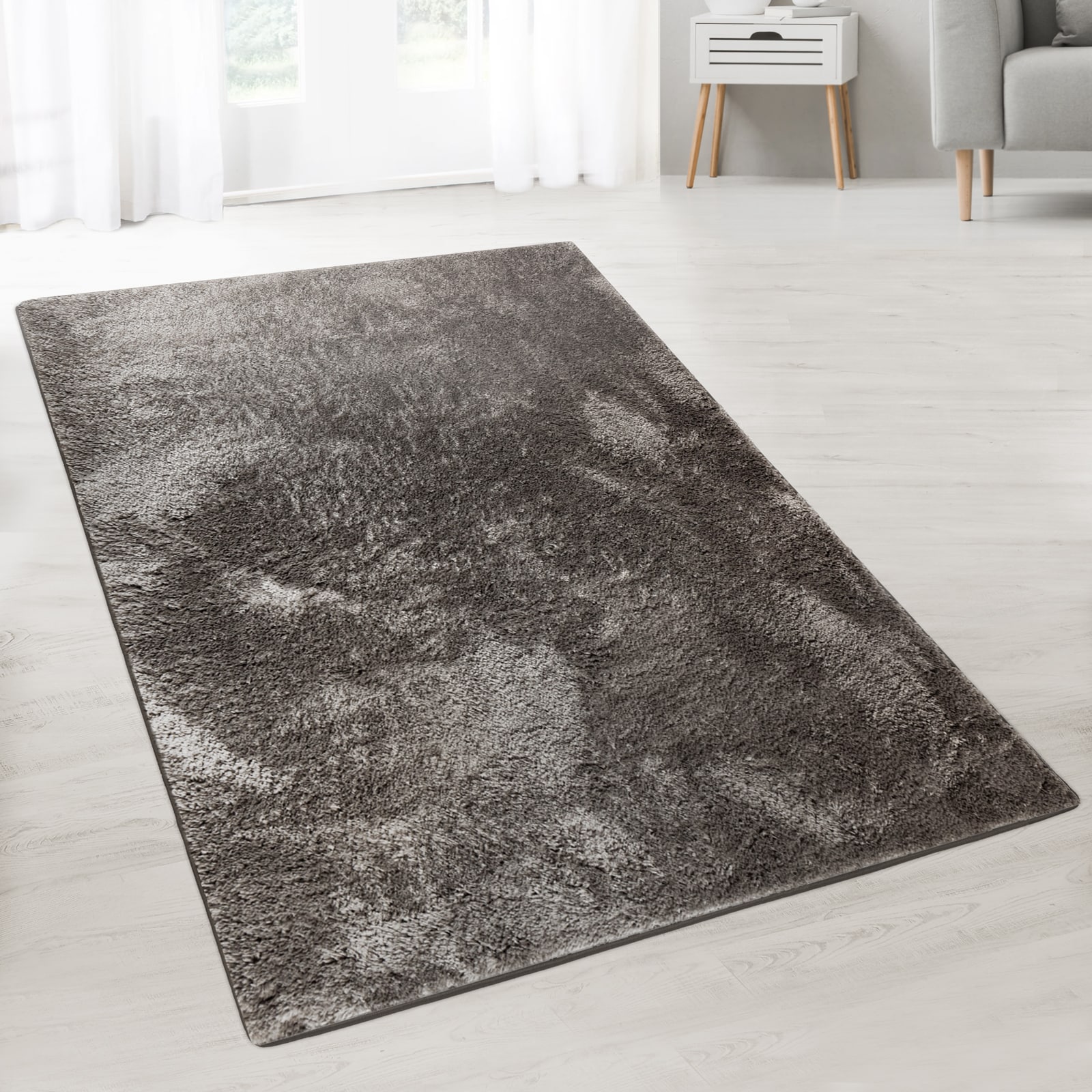 Karat homeliving Flokati-Teppich Elite | Dunkelgrau 1201 - Bild 1