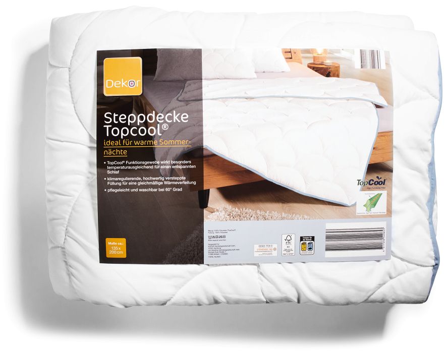 Dekor Steppbett Top Cool 135 x 200 cm - Wei&szlig; - Bild 1