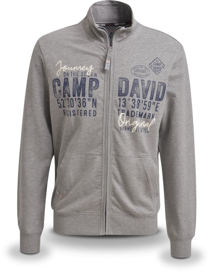 Camp David Sweatjacke - Gr. M grey - Bild 1