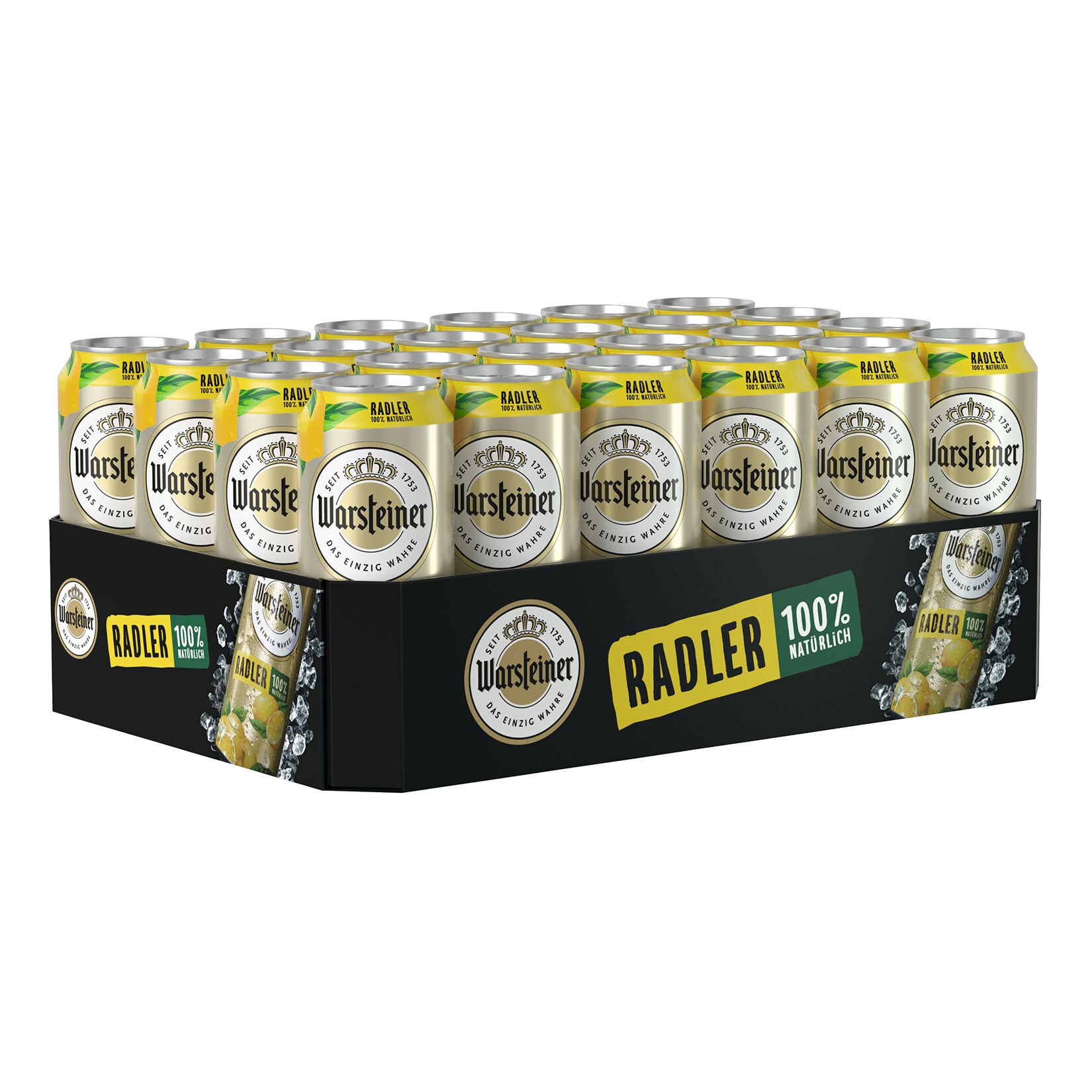 Warsteiner Radler Zitrone 2,5 % vol 0,5 Liter Dose, 24er Pack - Bild 1