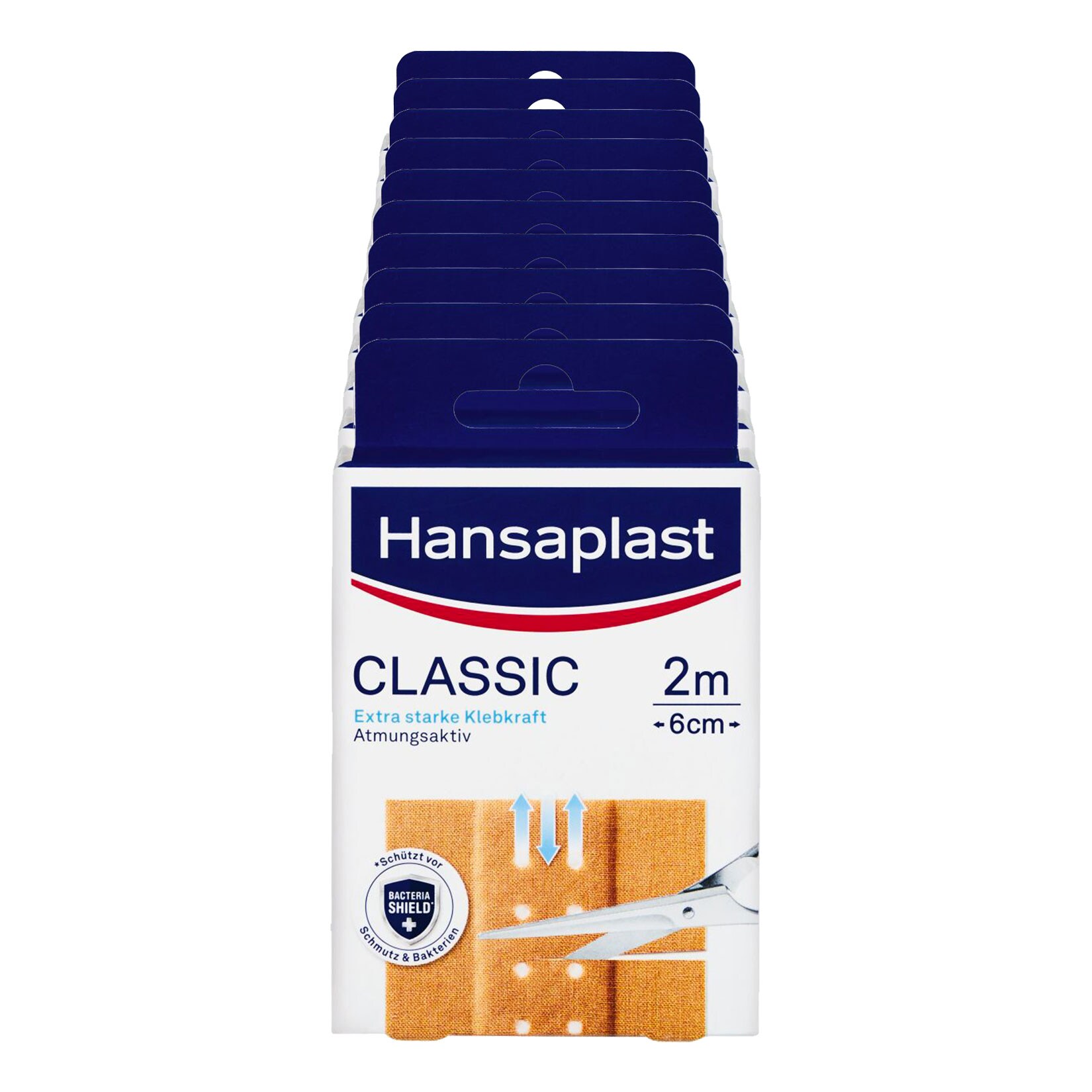 Hansaplast Fixierpflaster Classic 2 m, 10er Pack - Bild 1