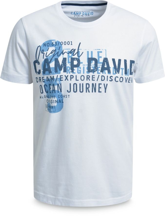 Camp David T-Shirt RH O neck 1/2 Gr. M wei&szlig; - Bild 1