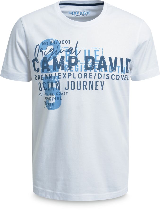 Camp David T-Shirt RH O neck 1/2 Gr. XL wei&szlig; - Bild 1